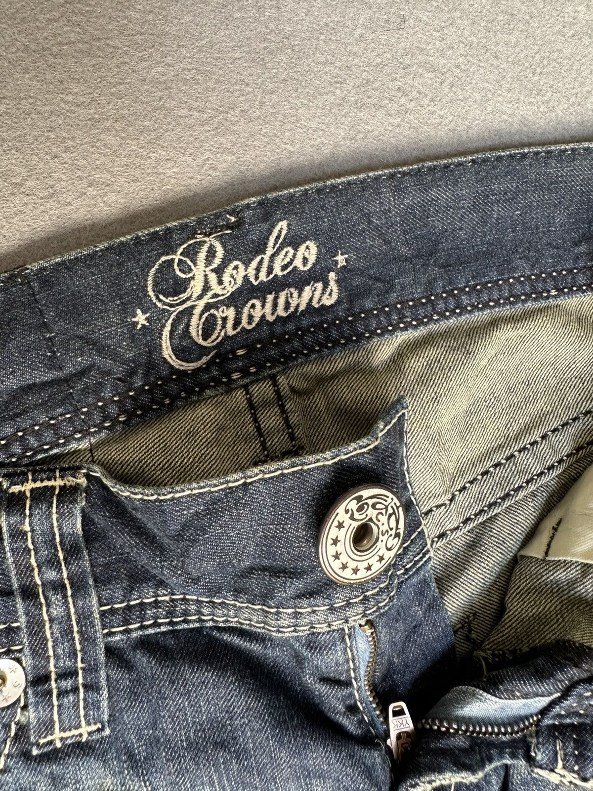 Japanese Brand FLARE Rodeo Crown Japan Low Rise Denim Size US 30 / EU 46 - 17 Thumbnail