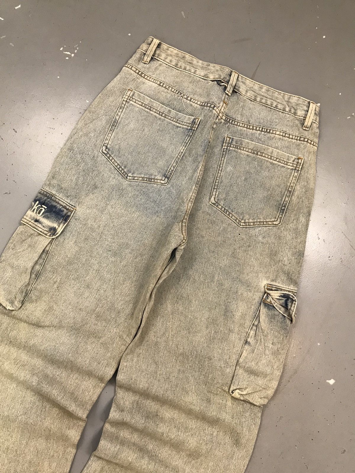 Ecko Unltd. × Vintage Vintage Ecko UNLTD baggy bleached cargodenim Size US 32 / EU 48 - 11 Thumbnail