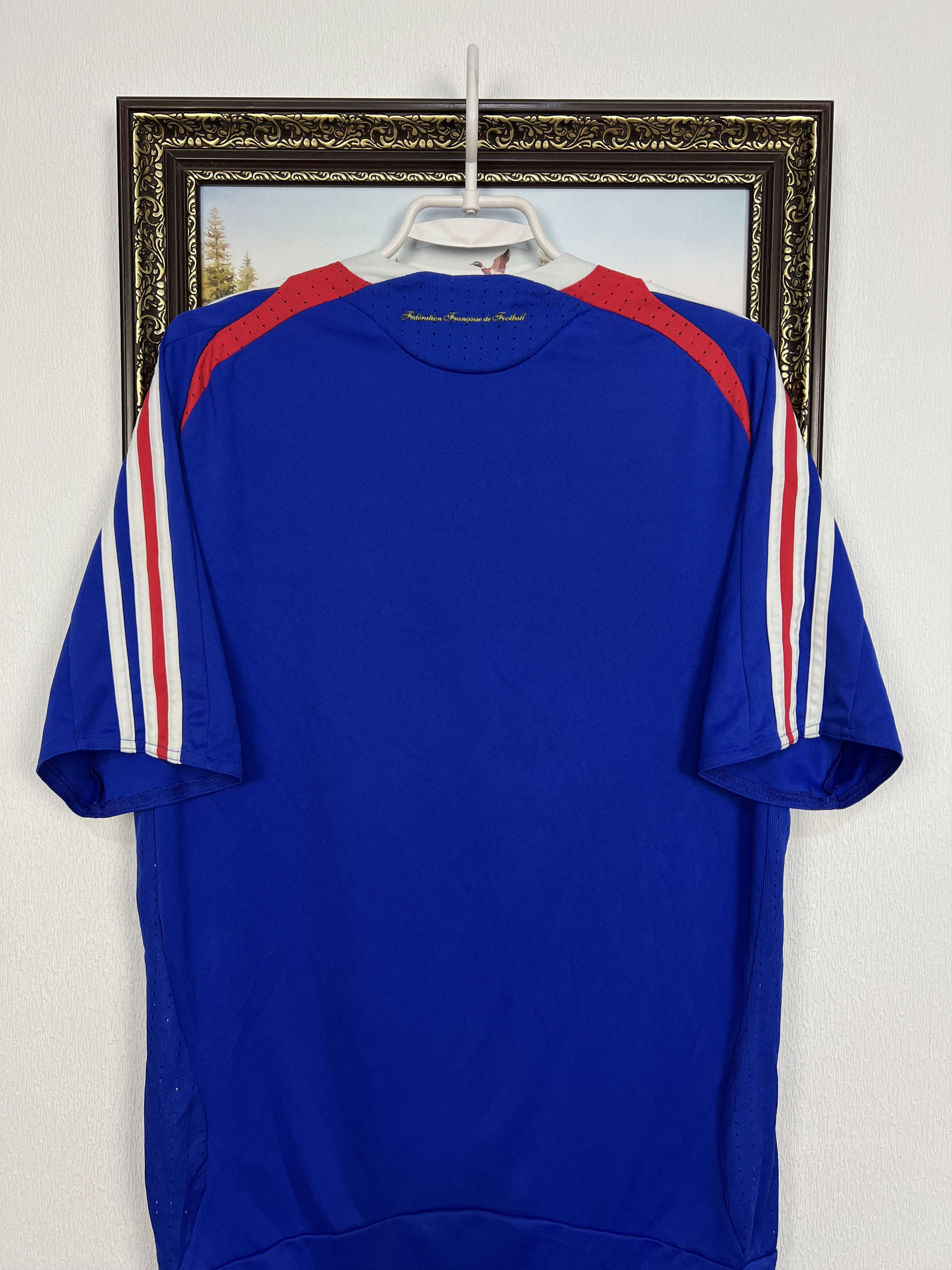 Adidas France Home football shirt 2007 Soccer Adidas Blue Jersey Size US M / EU 48-50 / 2 - 12 Thumbnail