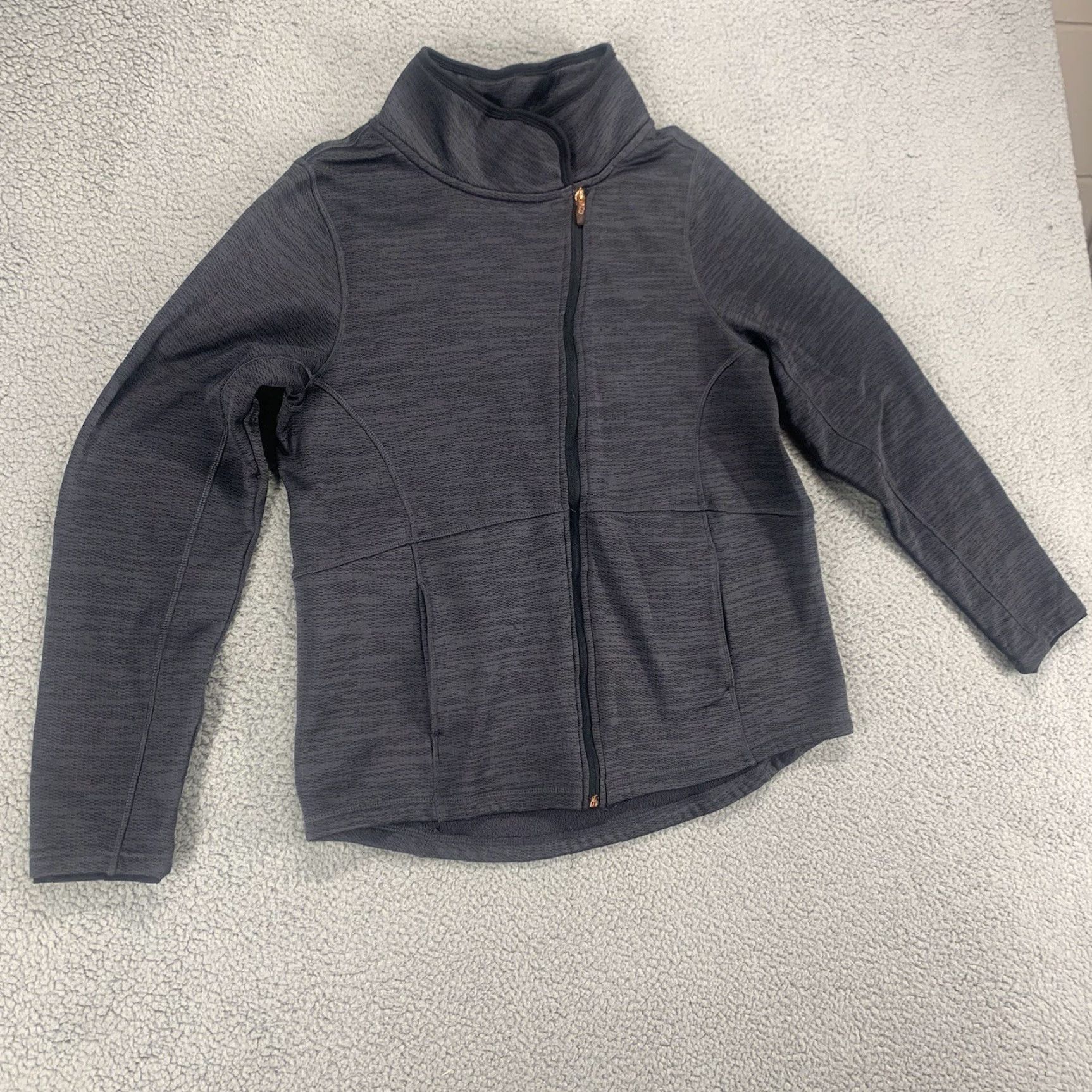 Champion Champion Jacket Womens Large Gray Logo Full Zip Size L / US 10 / IT 46 - 2 Thumbnail