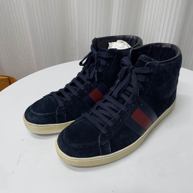 Gucci Gucci Suede High-Top Sneakers for Men - Size US 7.5 / EU 40-41 - 1 Thumbnail
