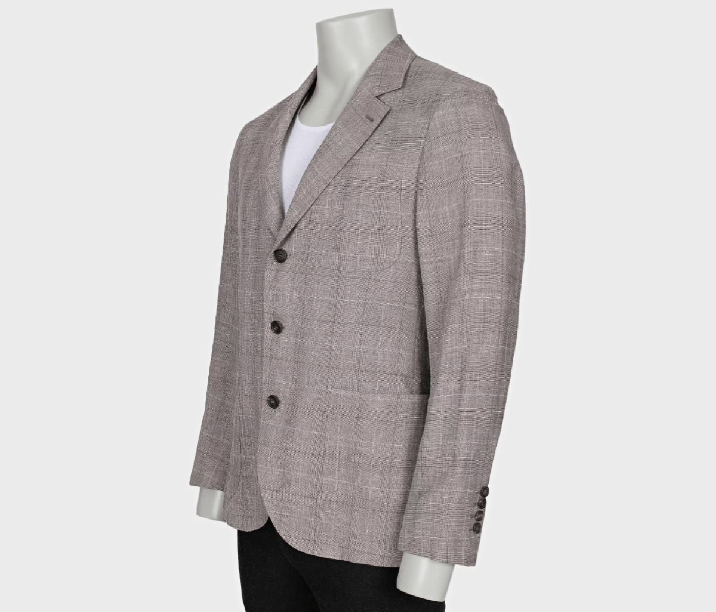Brunello Cucinelli Brunello Cucinelli men’s gray checkered jacket Size 50R - 2 Thumbnail