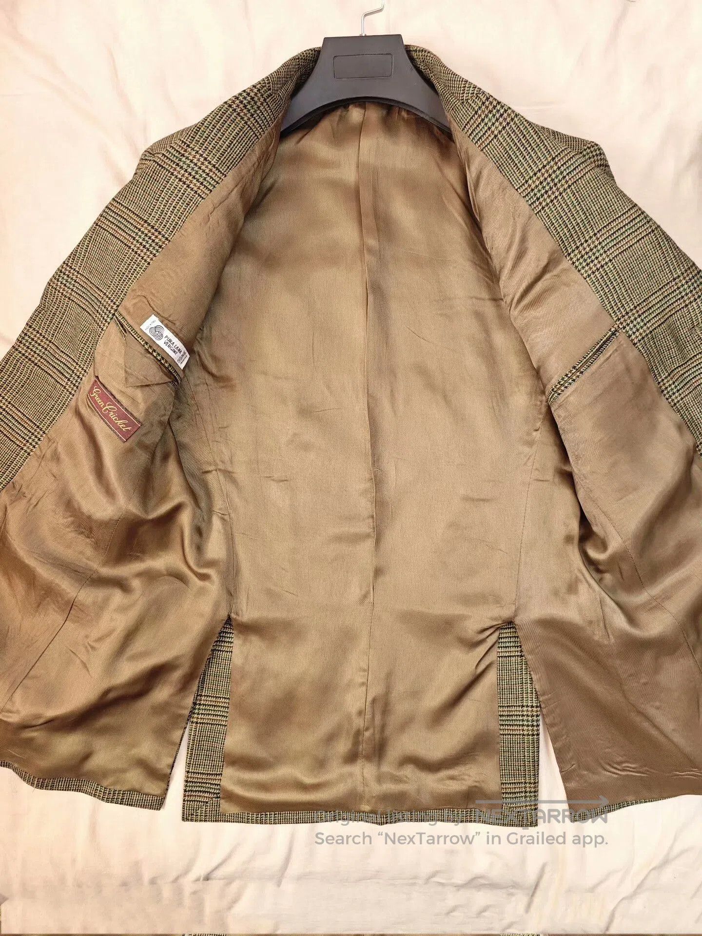 Japanese Brand Italian Wool Blend Check Blazer. Size US S / EU 44-46 / 1 - 7 Thumbnail