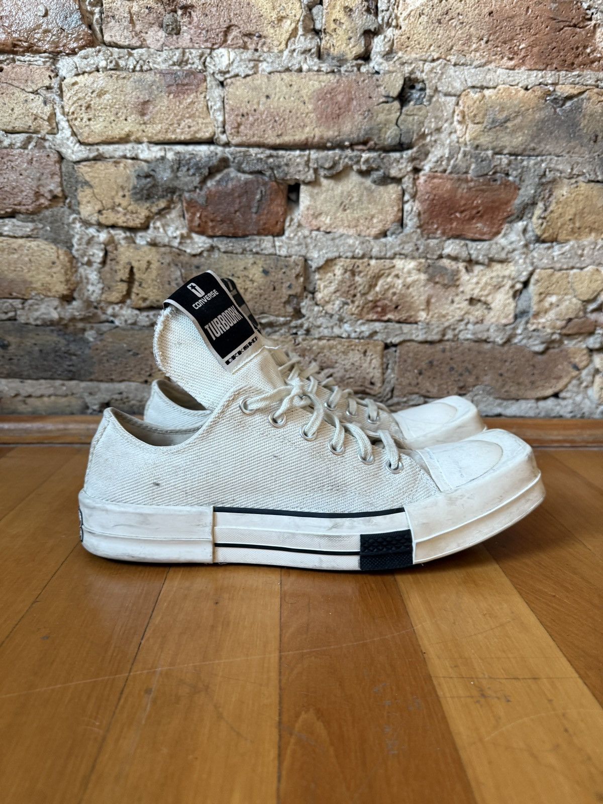 Converse × Rick Owens Drkshdw Rick Owens Drkshdw x Converse Low Top Sneaker Size US 9 / EU 42 - 1 Thumbnail