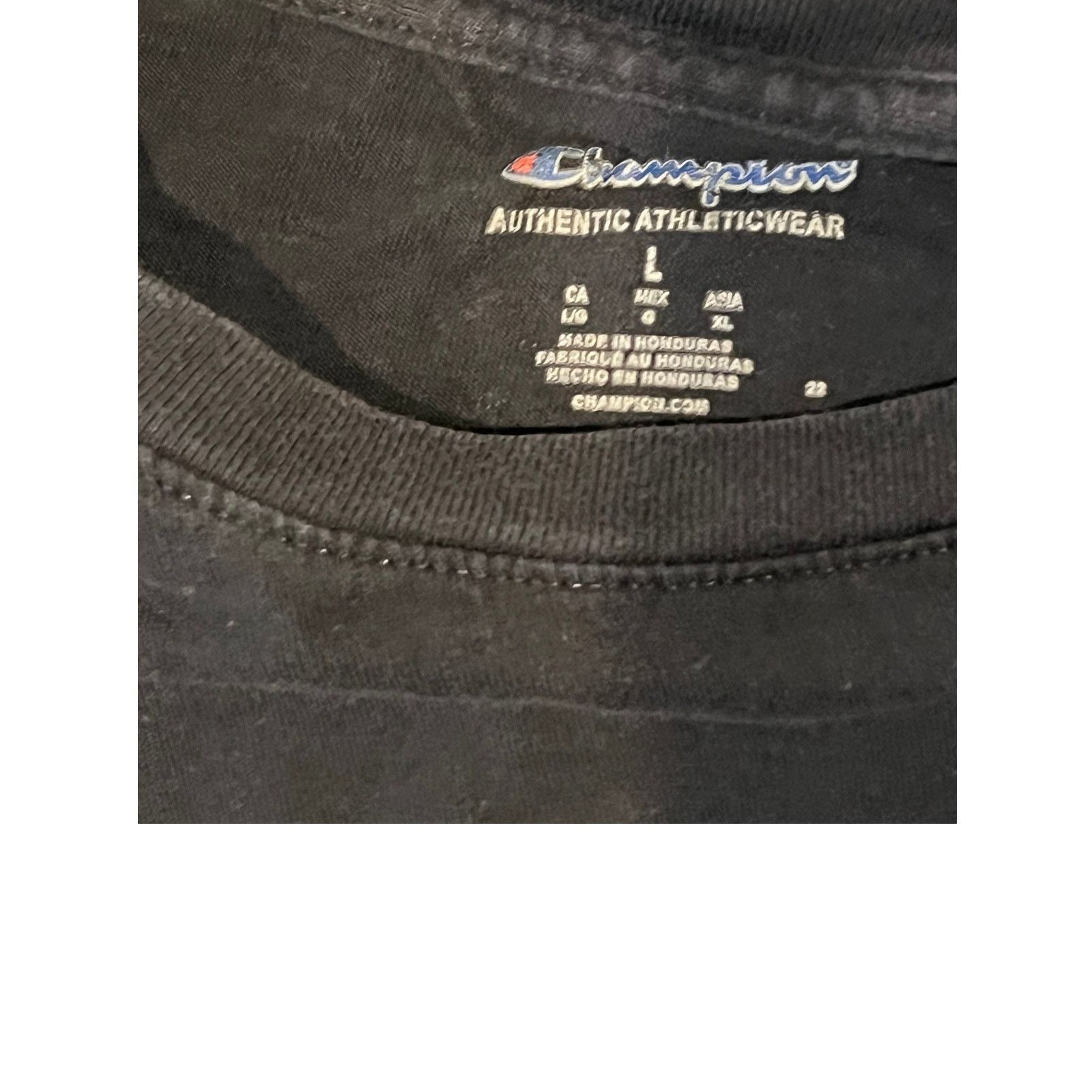 Champion Champion Black T-Shirt Mens L Size US L / EU 52-54 / 3 - 3 Thumbnail