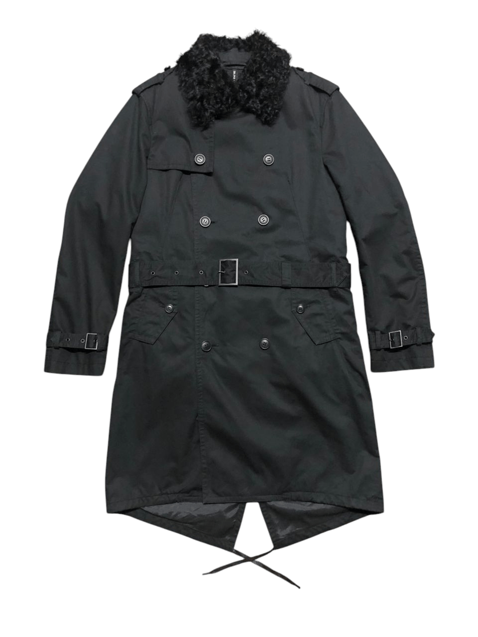 Neil Barrett Black Barrett By Neil Barrett Double Breasted Belted Size US M / EU 48-50 / 2 - 1 Thumbnail