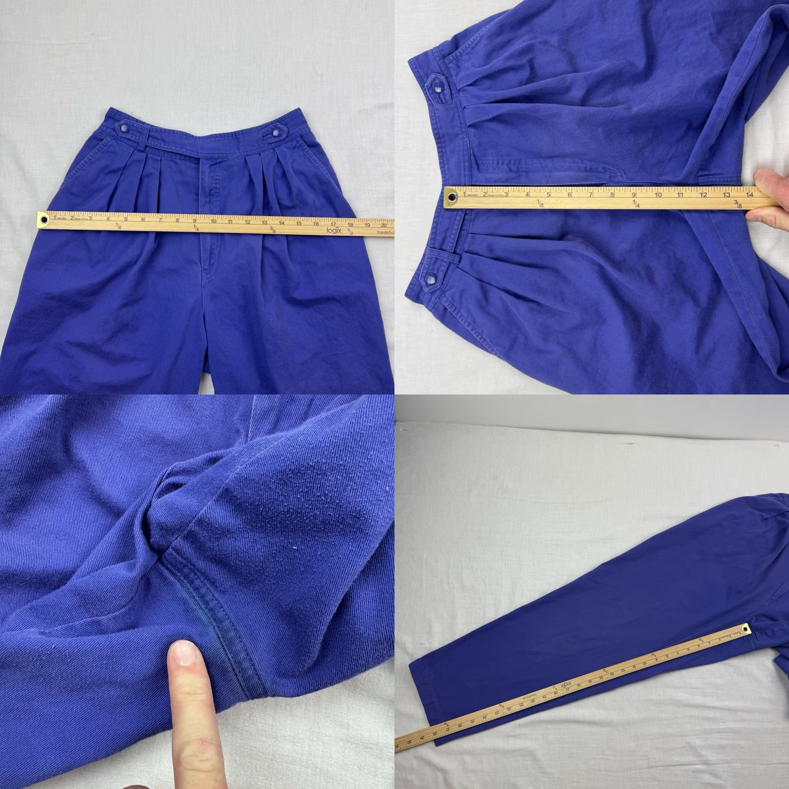 Vintage VINTAGE Cirage Pants Womens 10 High Waisted Hipster Mom Casual USA 80s Chino Purple Size 32" / US 10 / IT 46 - 9 Thumbnail