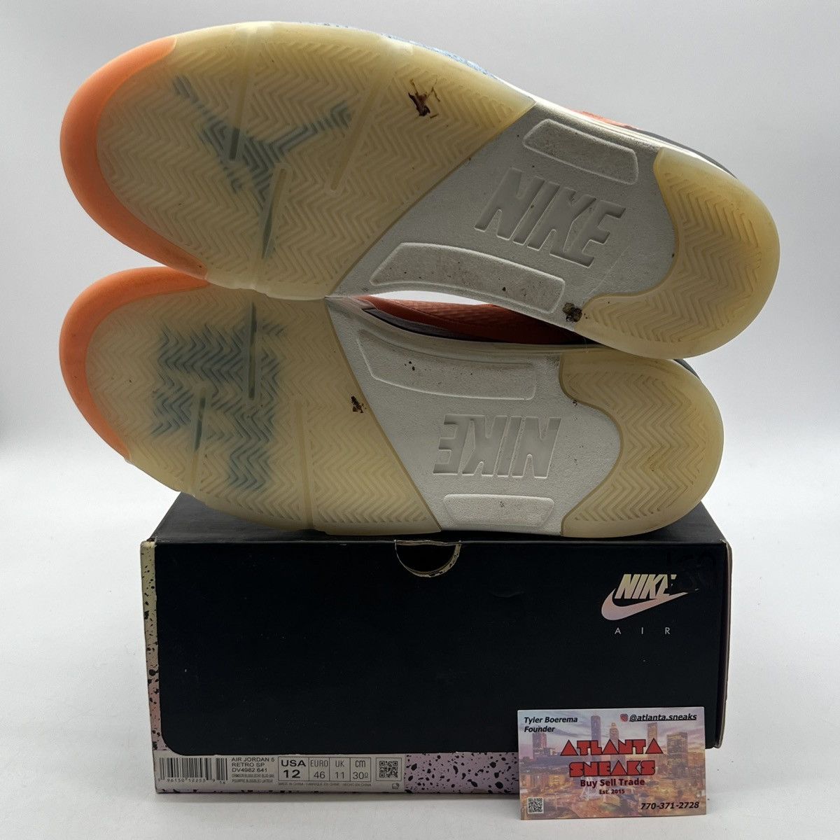 Jordan Brand DJ Khaled x air Jordan 5 we the best crimson bliss Size US 12 / EU 45 - 8 Thumbnail