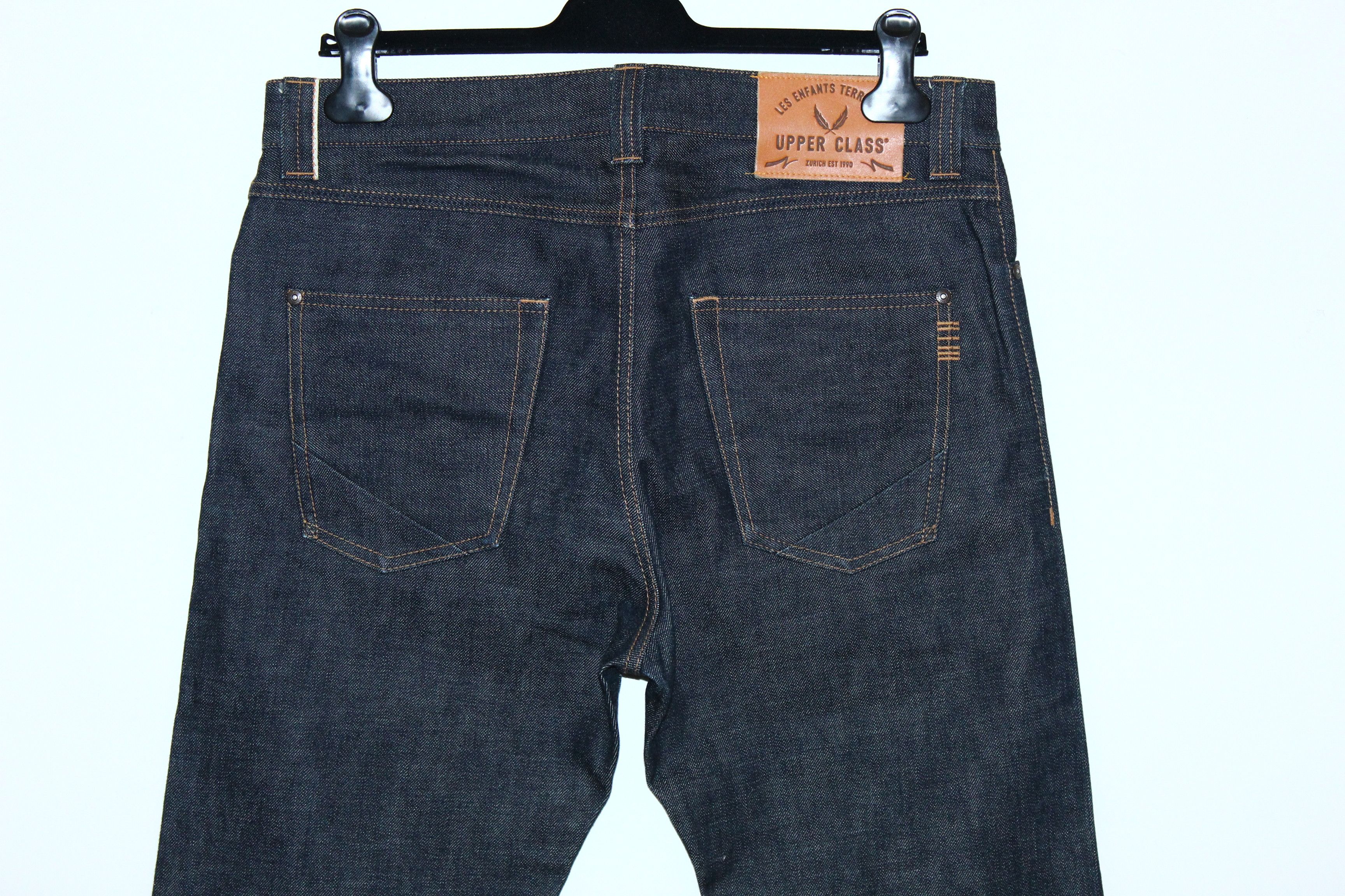 Japanese Brand Upper Class Rough Japan Dotted Selvage Raw 14,4oz Jeans Size US 33 - 5 Thumbnail
