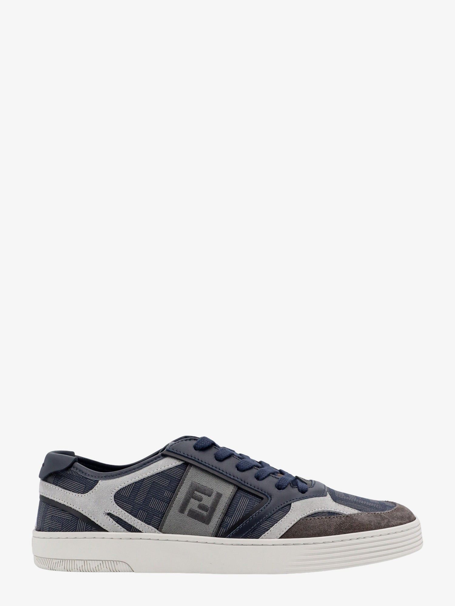 image of Fendi Step Man Grey Sneakers, Men's (Size 11)