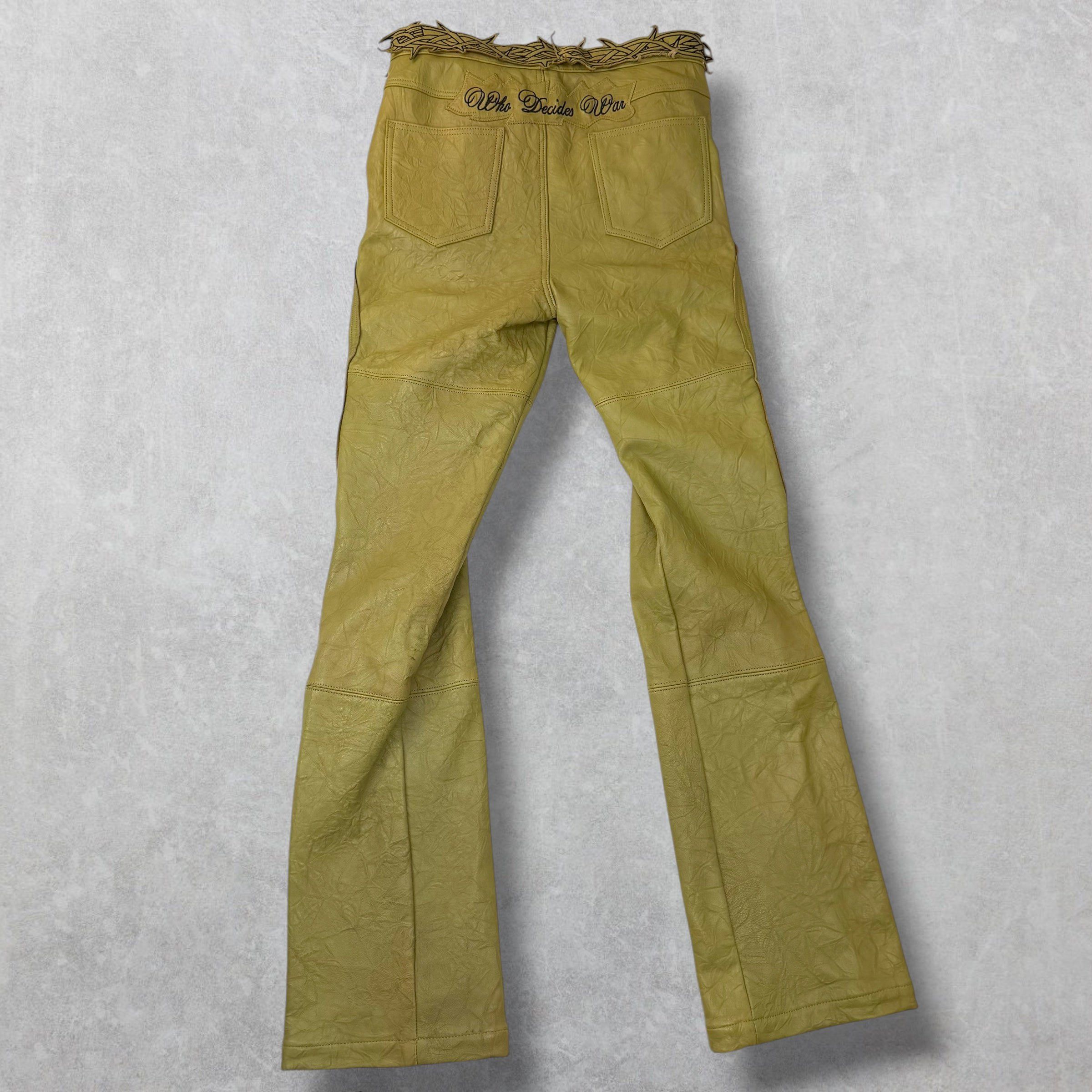 Who Decides War Who Decides War Garden Glass Leather Pants 30 Size US 30 / EU 46 - 2 Thumbnail