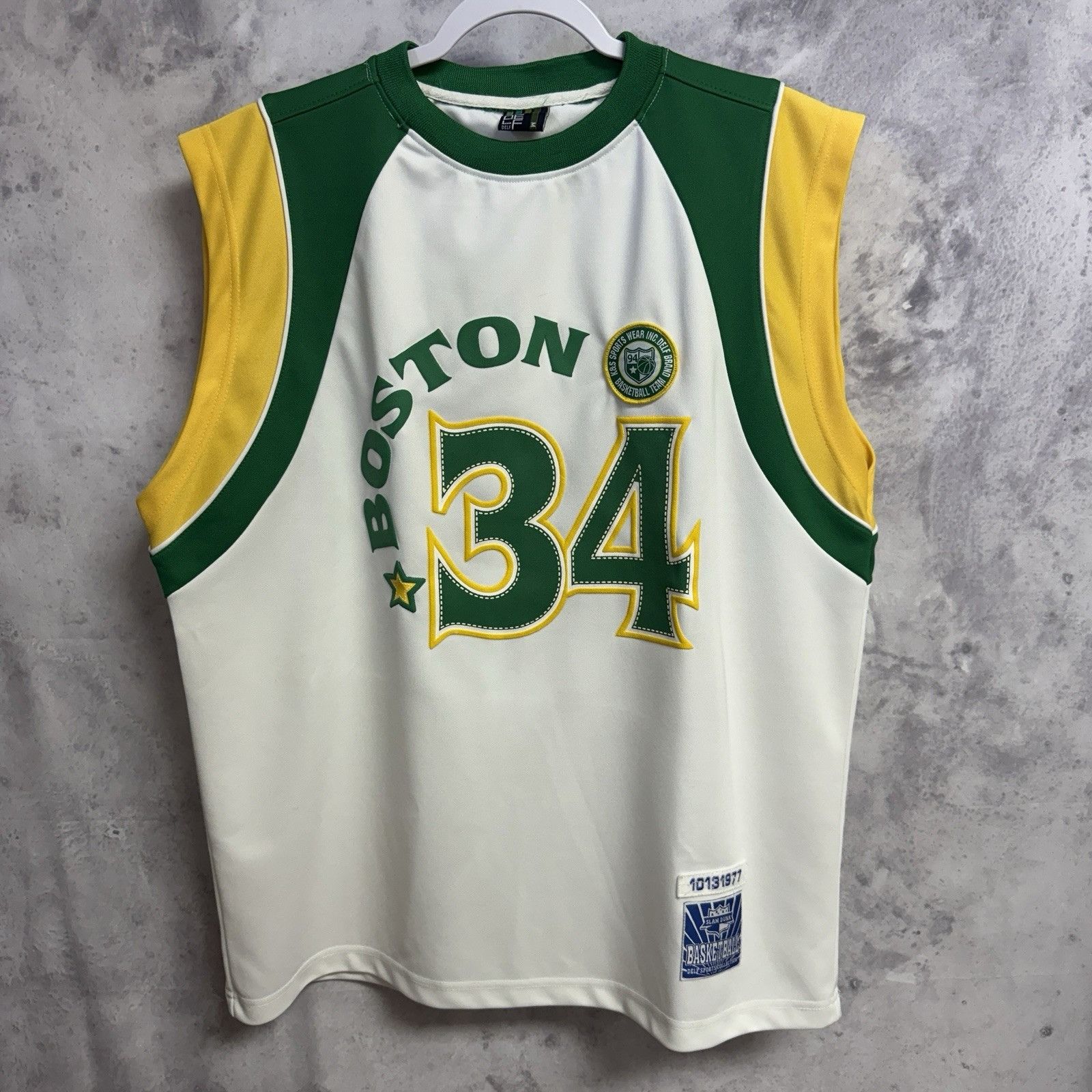 NBA Boston Celtics Basketball Jersey Mens Medium 24x30 DELF Retr Size US M / EU 48-50 / 2 - 1 Thumbnail