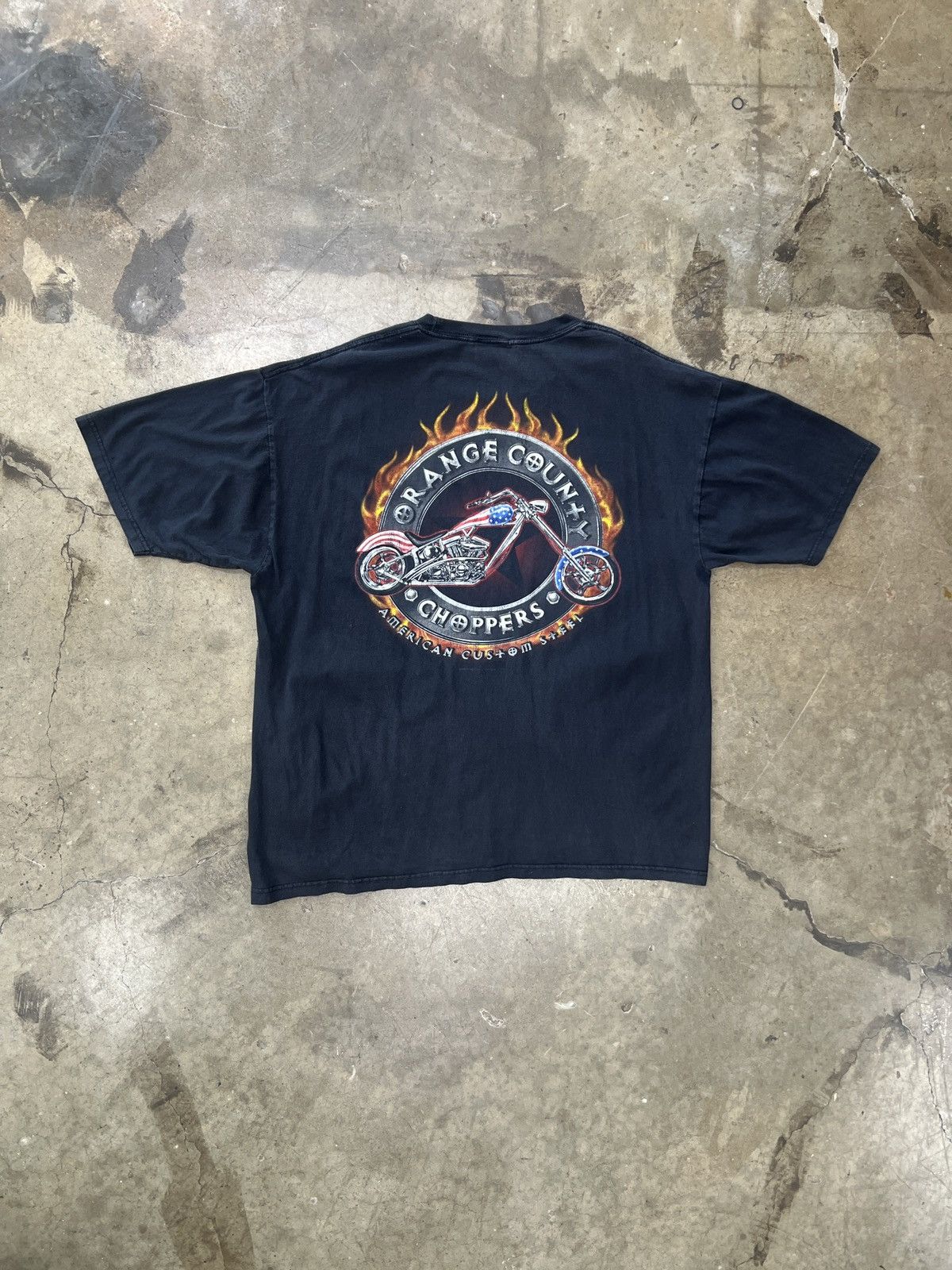 West Coast Choppers Vintage Orange County Choppers Motorcycle Flag Tee XXL Size US XXL / EU 58 / 5 - 2 Thumbnail