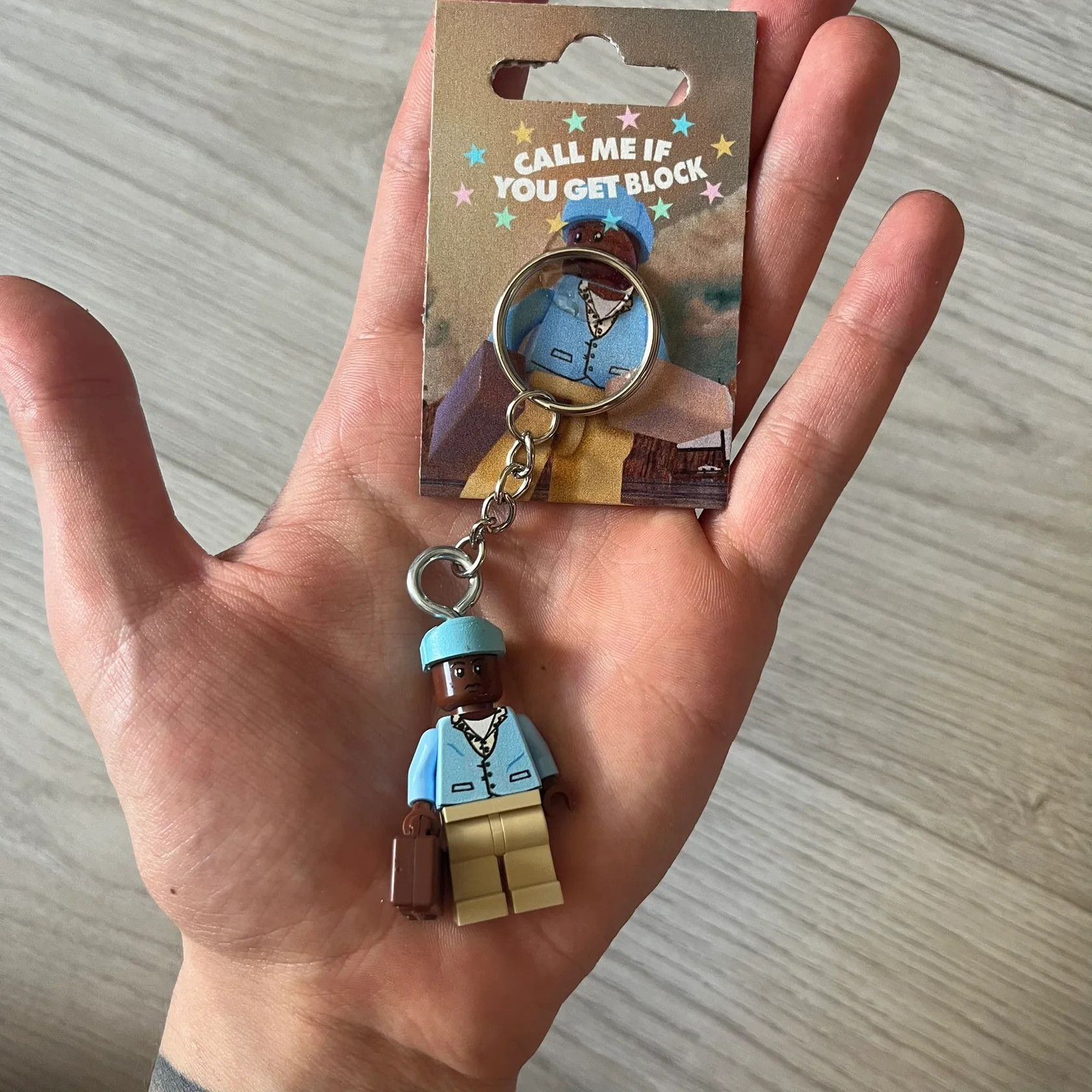 LEGO Lego Tyler, the Creator “Call Me If You Get Block” Keychain Size ONE SIZE - 1 Thumbnail