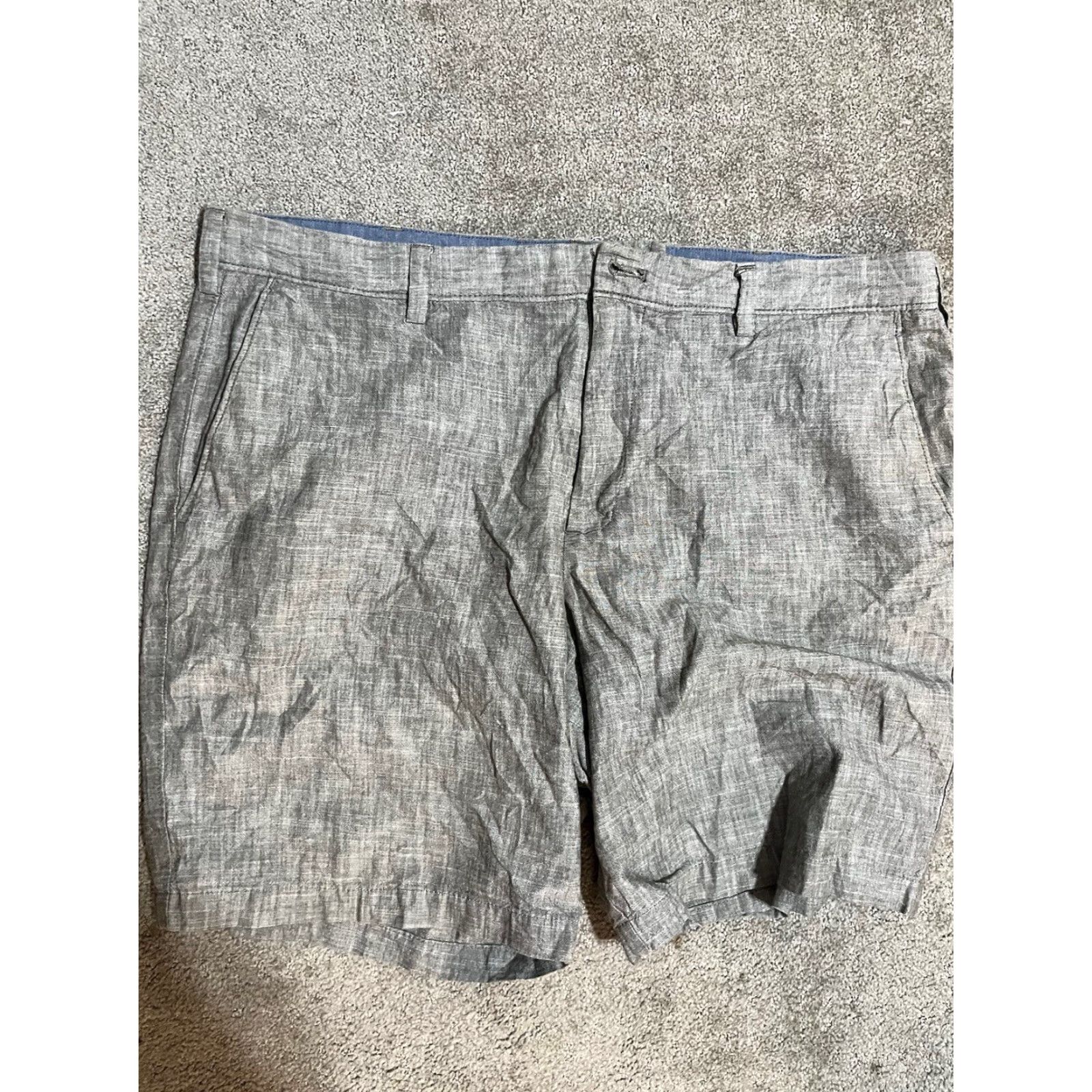 Banana Republic Banana Republic Shorts Slim Fit Straight Mens Size 38 Gray Flat Front Size US 38 / EU 54 - 2 Thumbnail