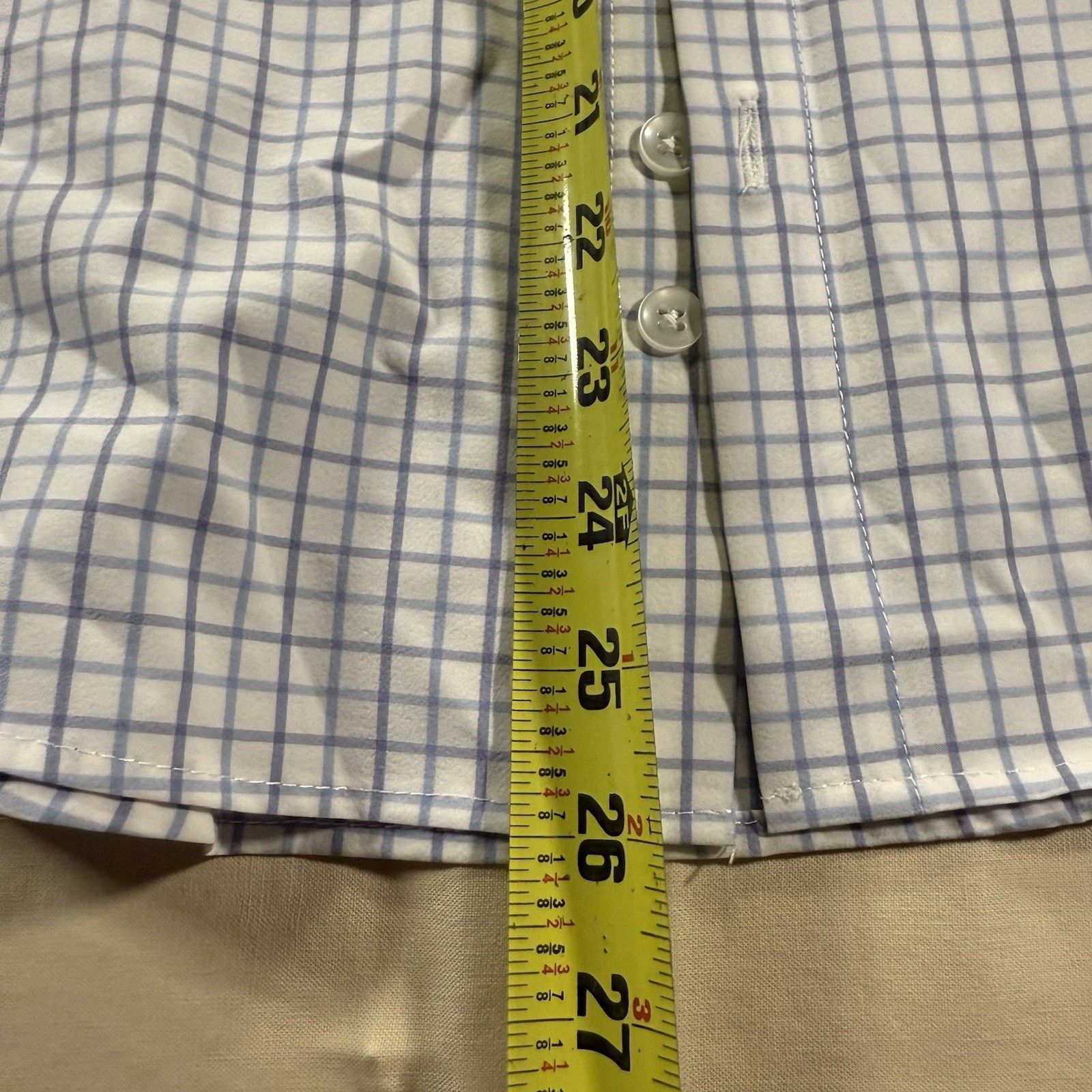 Mizzen+Main Mizzen Main Leeward Mens Medium Trim Fit Plaid Performance Size US M / EU 48-50 / 2 - 5 Thumbnail