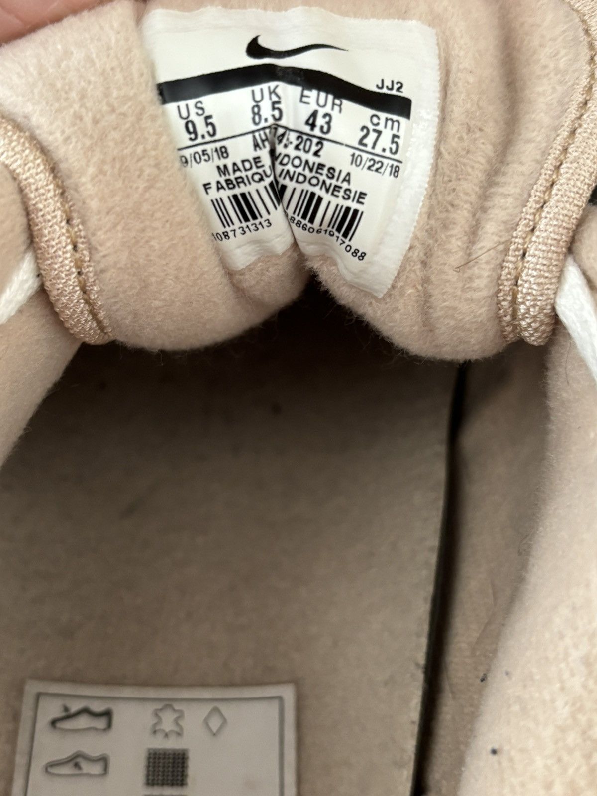 Nike Nike Air Max 1 - Beige Size US 9.5 / EU 42-43 - 5 Thumbnail