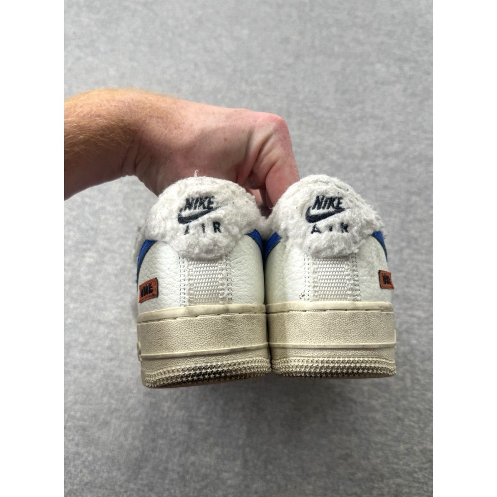 Nike Nike Air Force 1 '07 Sherpa Fleece Sail Racer Blue DO6680-100 Size 7.5 Women Sneakers Size S / US 4 / IT 40 - 3 Thumbnail