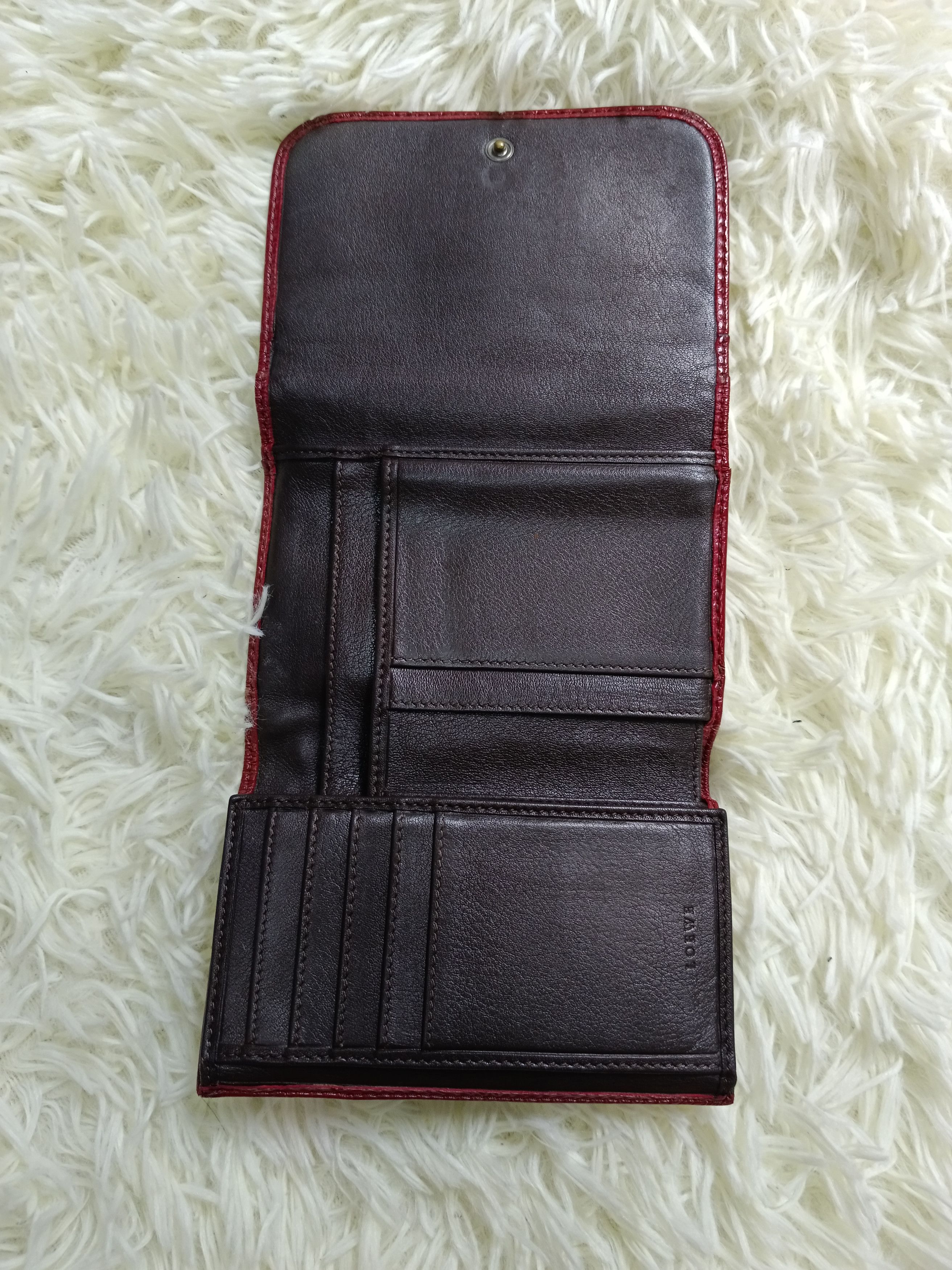 Leather × Loewe LEATHER LOEWE TRIFOLD WALLET Size ONE SIZE - 5 Thumbnail