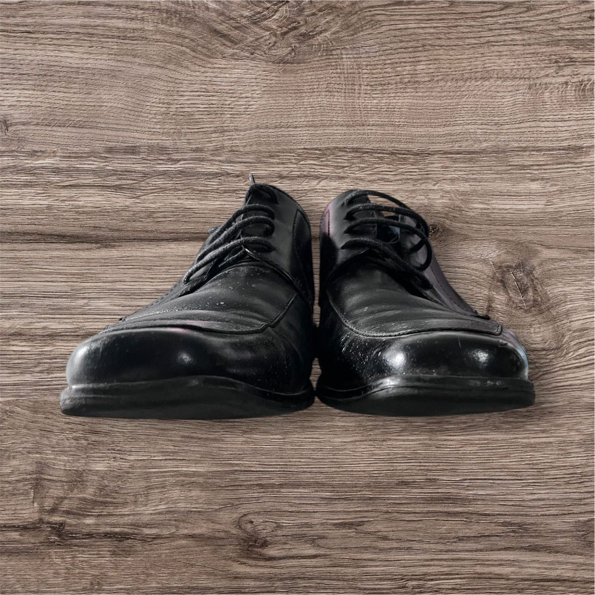 Aldo ALDO Black Leather Lace Up 4-Eye Round Toe Oxfords Men’s Size US 10.5 / EU 43-44 - 5 Thumbnail