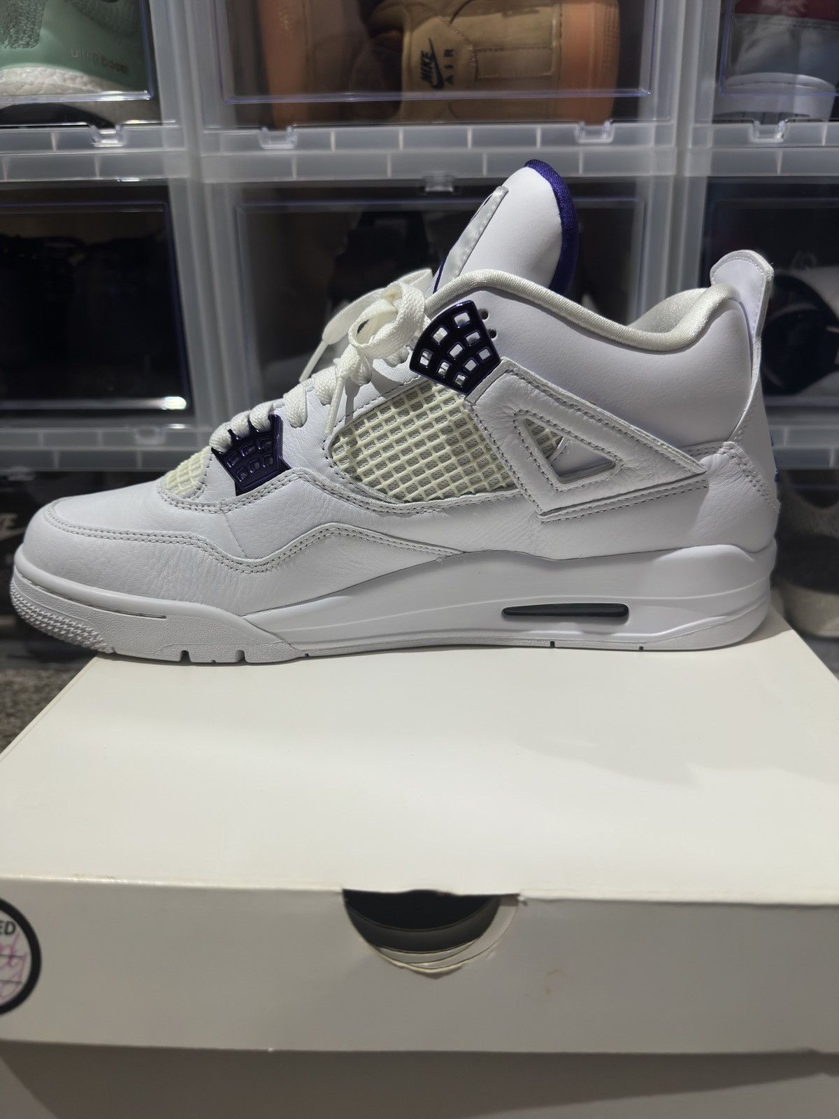 Jordan Brand Air Jordan Retro 4 Metallic Purple 11.5 Size US 11.5 / EU 44-45 - 10 Thumbnail