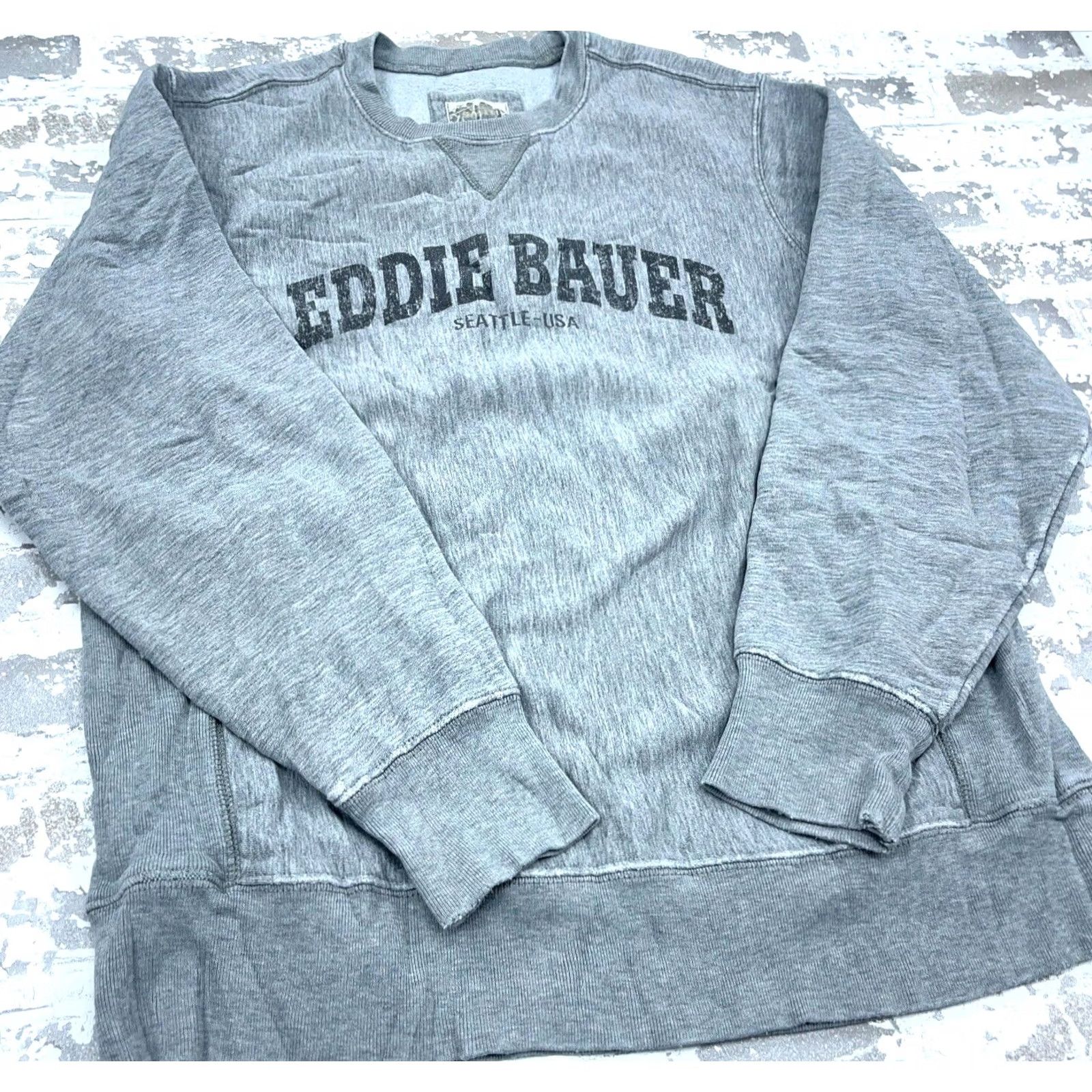 Eddie Bauer Vintage Eddie Bauer Sweatshirt Men Large Crew Neck Sweater Heavy Distressed Y2K Size US L / EU 52-54 / 3 - 2 Thumbnail
