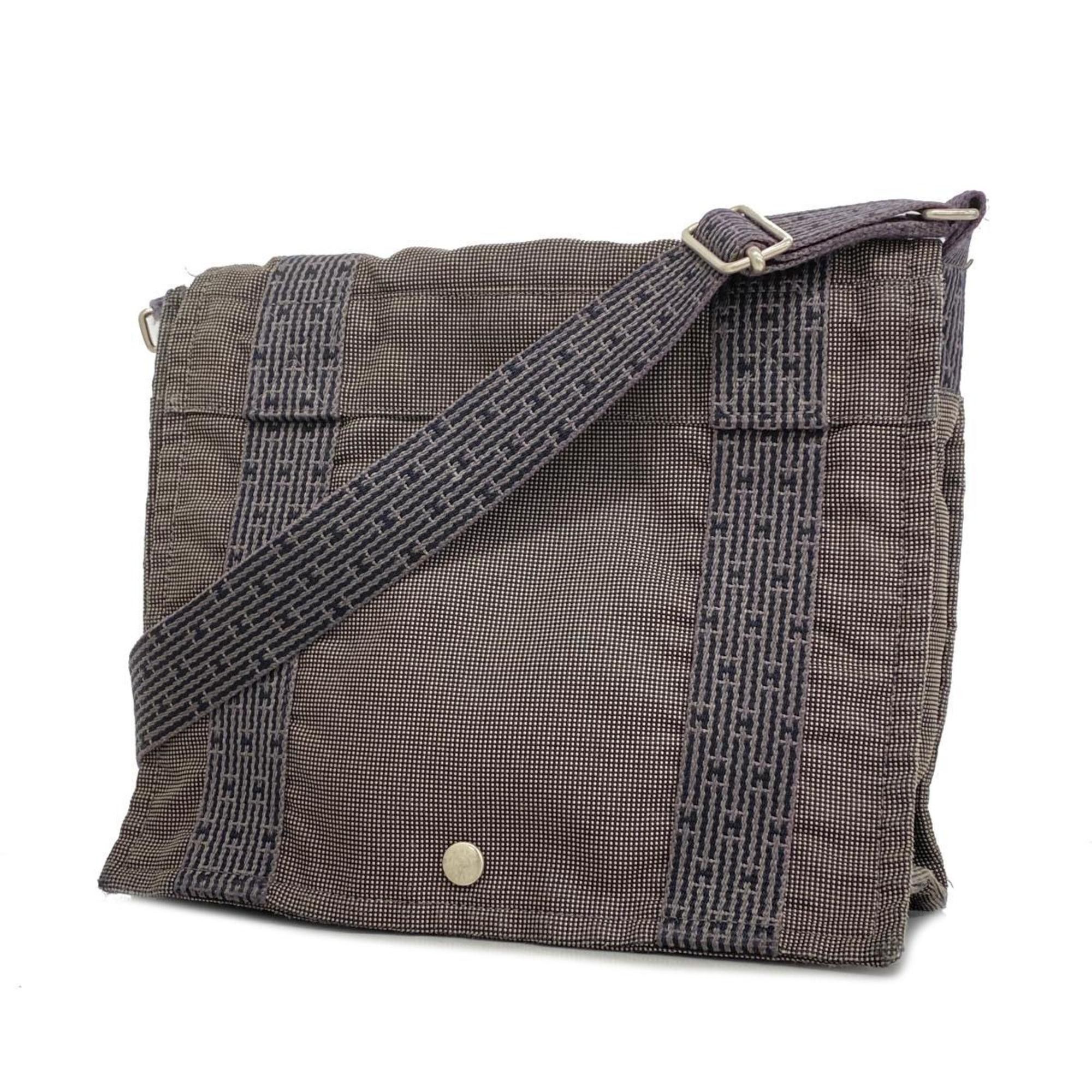 image of Hermes Shoulder Bag Air Line Bassus Pm Canvas Grey Men's Women's