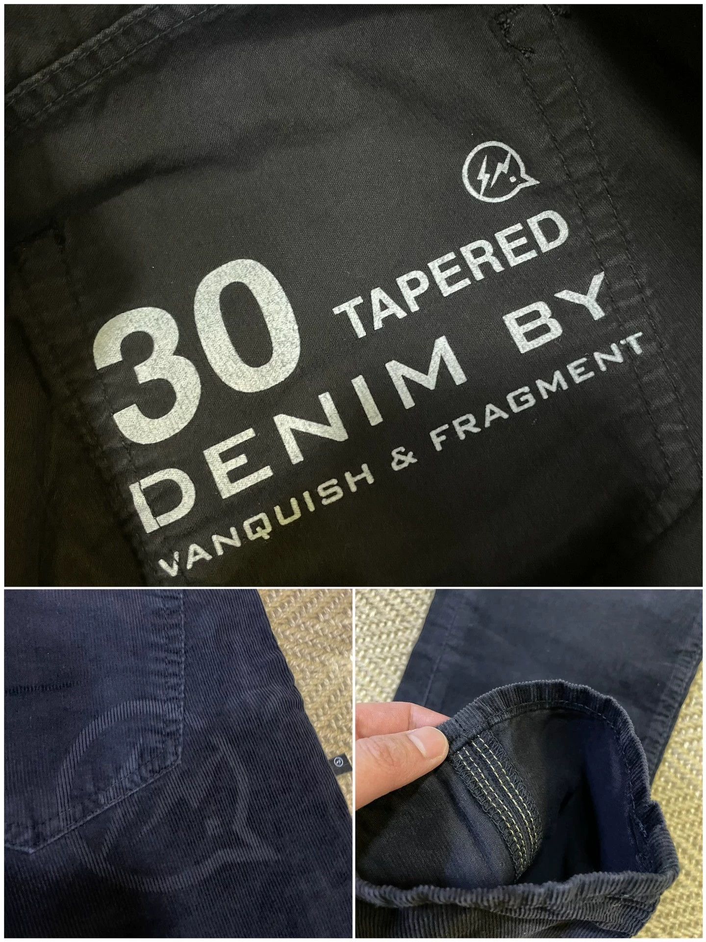 Vanquish VANQUISH & FRAGMENT Vintage Blk Cord Patch Slacks W30 Size US 30 / EU 46 - 8 Thumbnail