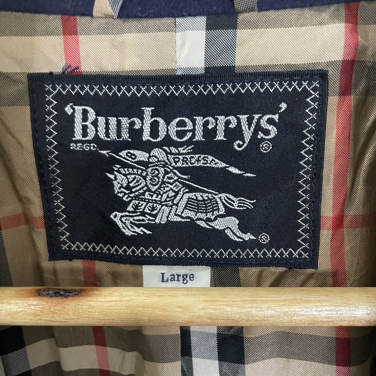 Burberry Vintage 90s Burberry’s Nova Check Long Jacket Size US L / EU 52-54 / 3 - 4 Thumbnail