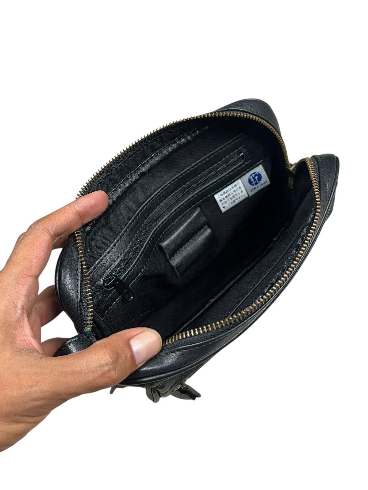 Genuine Leather × Porter 1990 Porter Cortina-d’a Leather Clutch Bag Size ONE SIZE - 10 Thumbnail