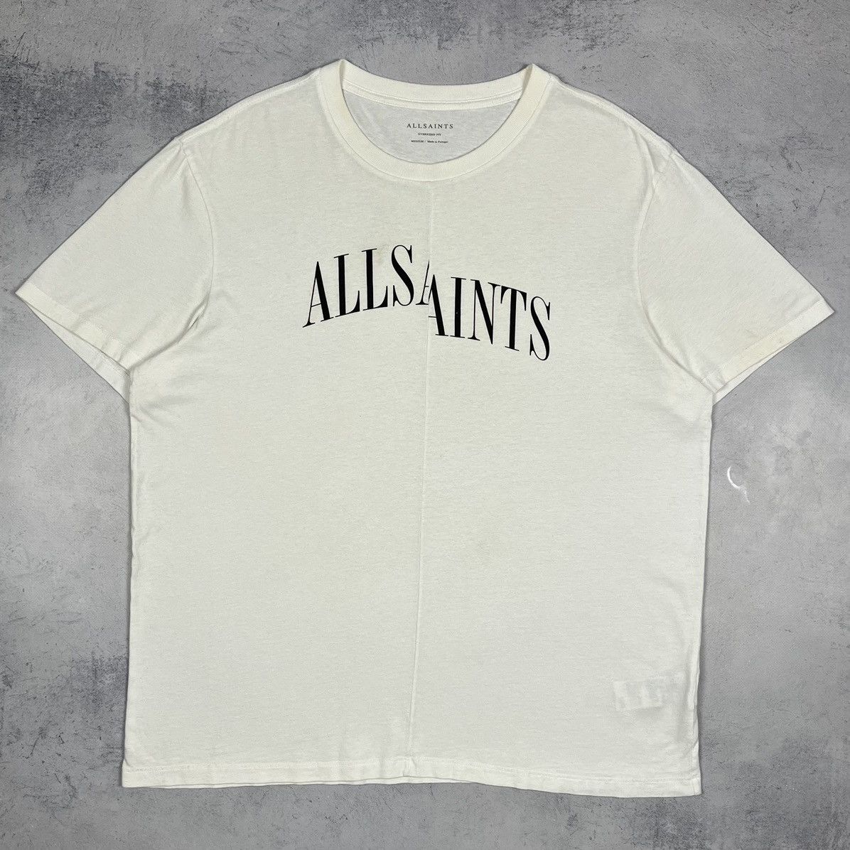 Allsaints AllSaints Dropout Big Logo Oversize Fit T Shirt Size US M / EU 48-50 / 2 - 2 Thumbnail