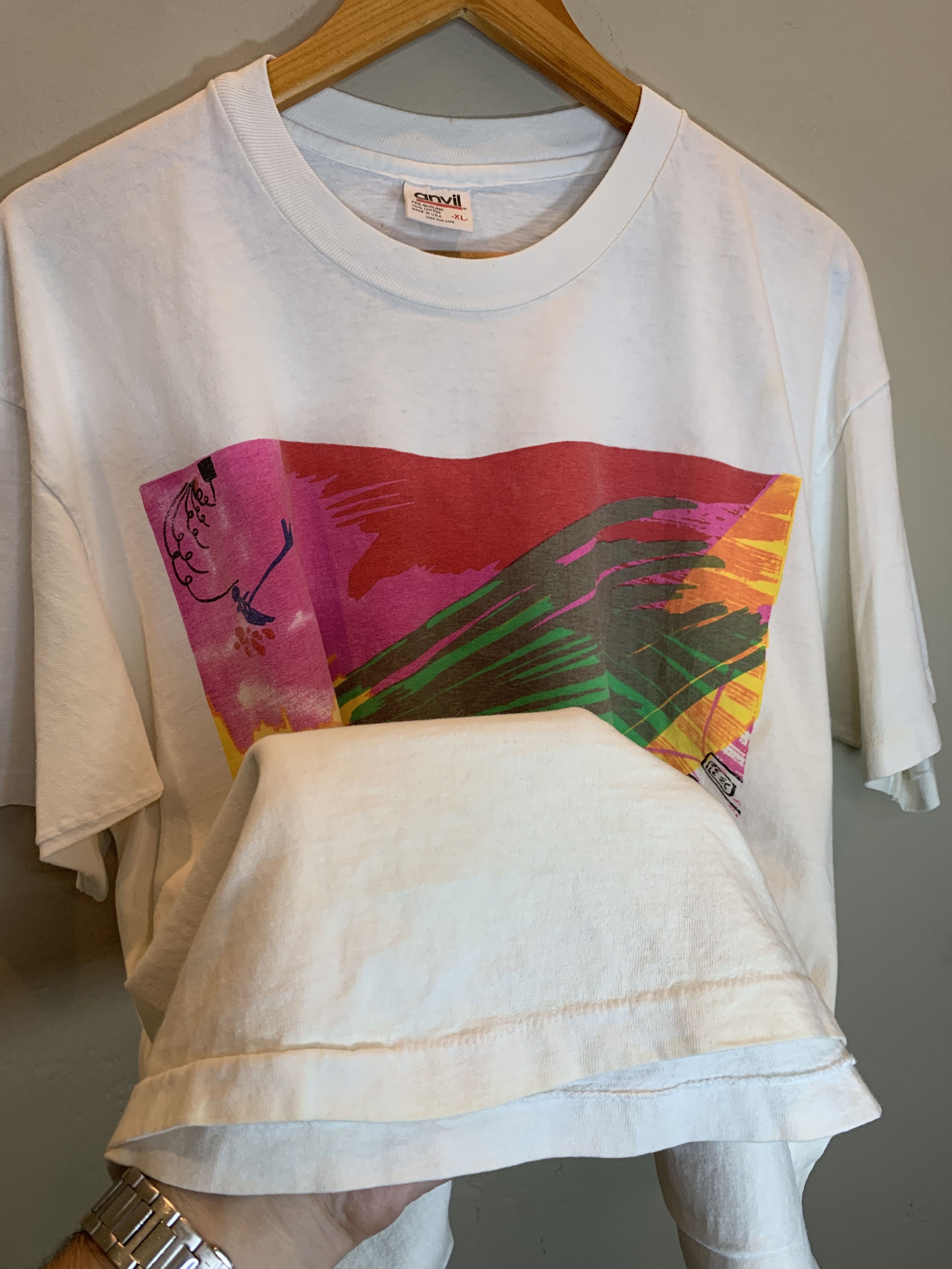 Vintage RARE Vintage 90s Voidness Displeasures Single Stitch T-Shirt Size US XL / EU 56 / 4 - 3 Thumbnail