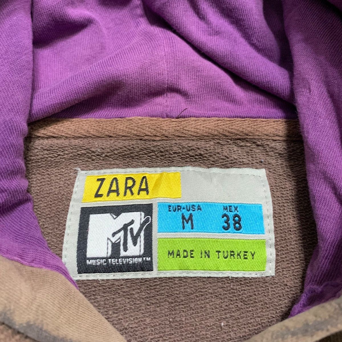 Mtv Zara x Mtv Big Print Hoodie Size US M / EU 48-50 / 2 - 6 Thumbnail