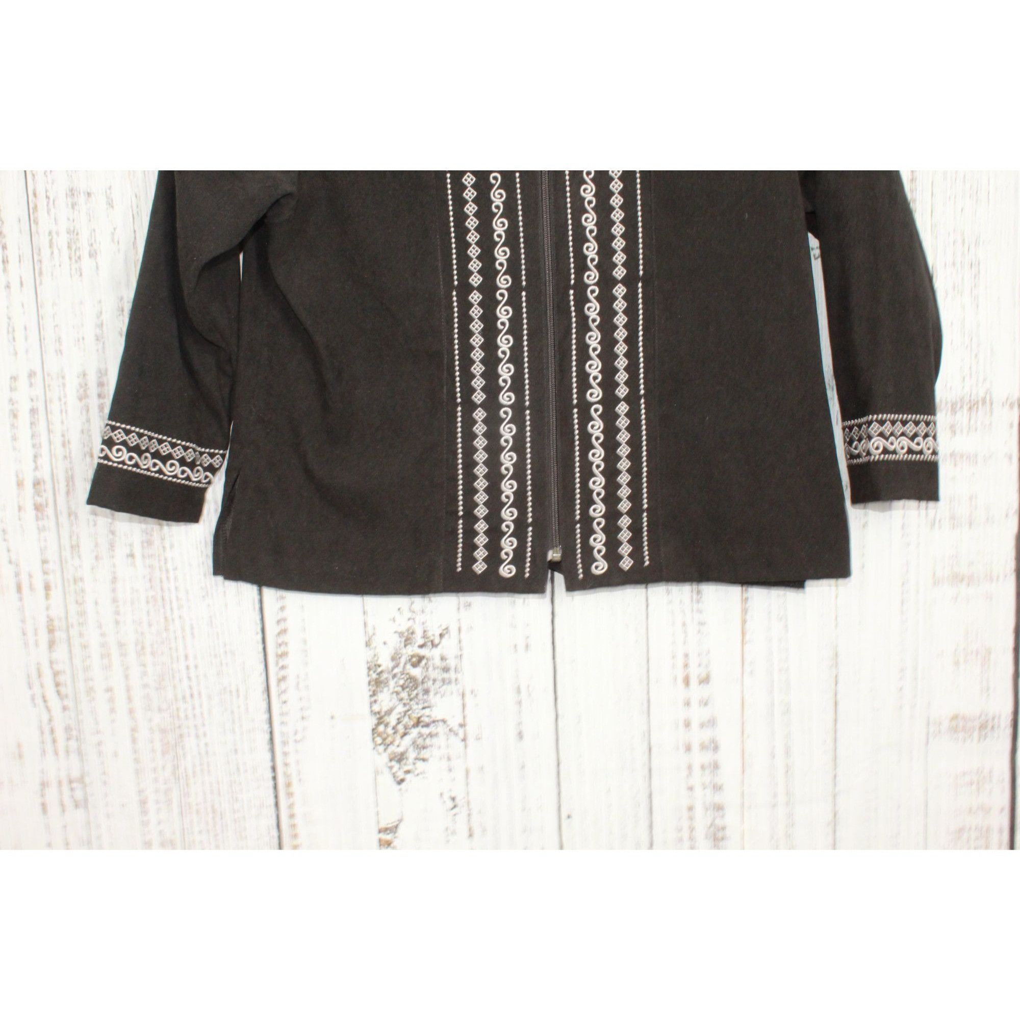 Other Bon Worth Beaded Embroidered Zip Jacket Women’s SP Size S / US 4 / IT 40 - 10 Thumbnail
