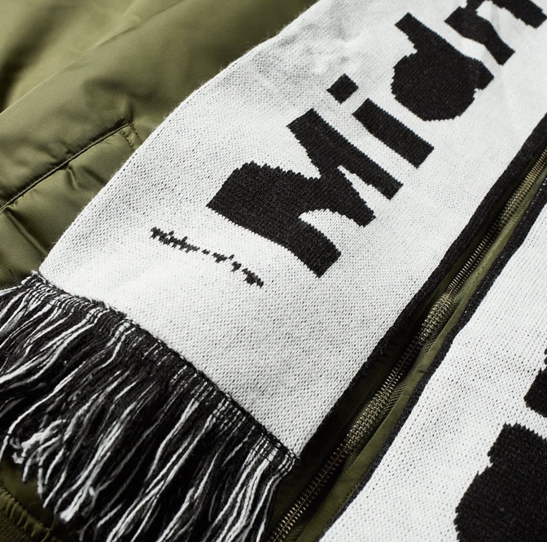 Midnight Studios New Midnight Studios MA-1 Bomber Detachable Logo Scarf 3 L Size US L / EU 52-54 / 3 - 21 Thumbnail