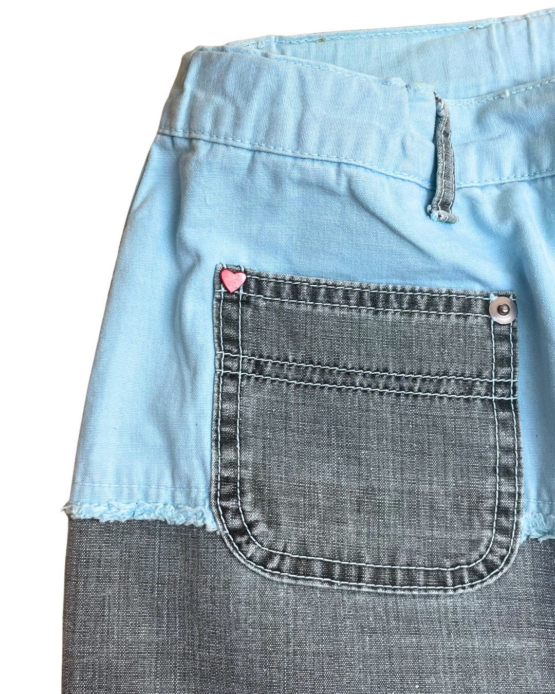 Angel Blue Angel Blue Diary Archival Horizontal Patchwork Denim Jeans Size 25" / US 0 / IT 36 - 3 Thumbnail
