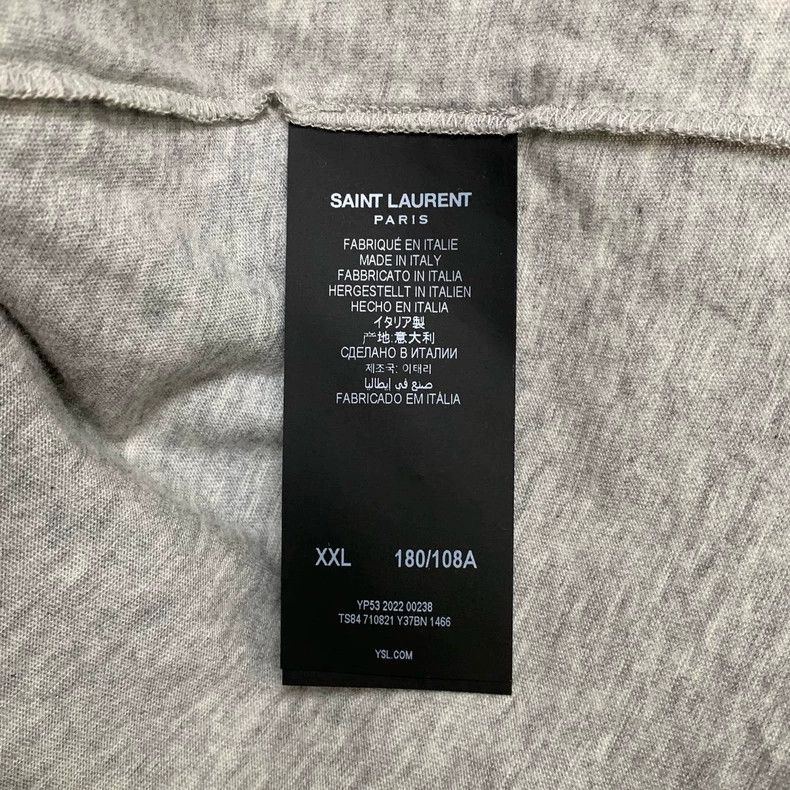 Saint Laurent Paris Saint Laurent Gray chest logo short sleeve 2504-Nextarrow Size US XXL / EU 58 / 5 - 4 Thumbnail