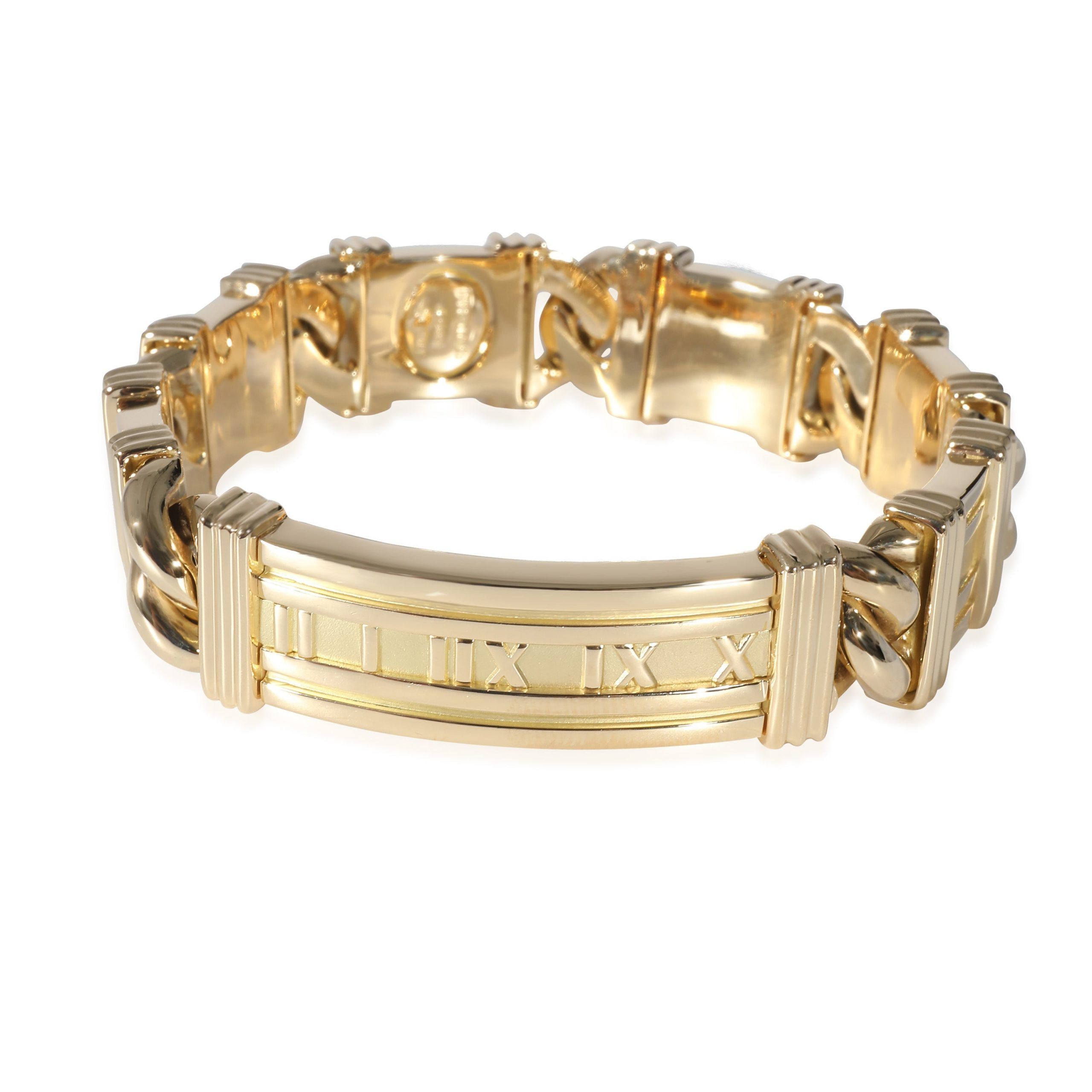 Tiffany & Co. Tiffany & Co. Vintage Atlas Curb Linked Sections Bracelet in 18K Yellow Gold Size ONE SIZE - 1 Thumbnail