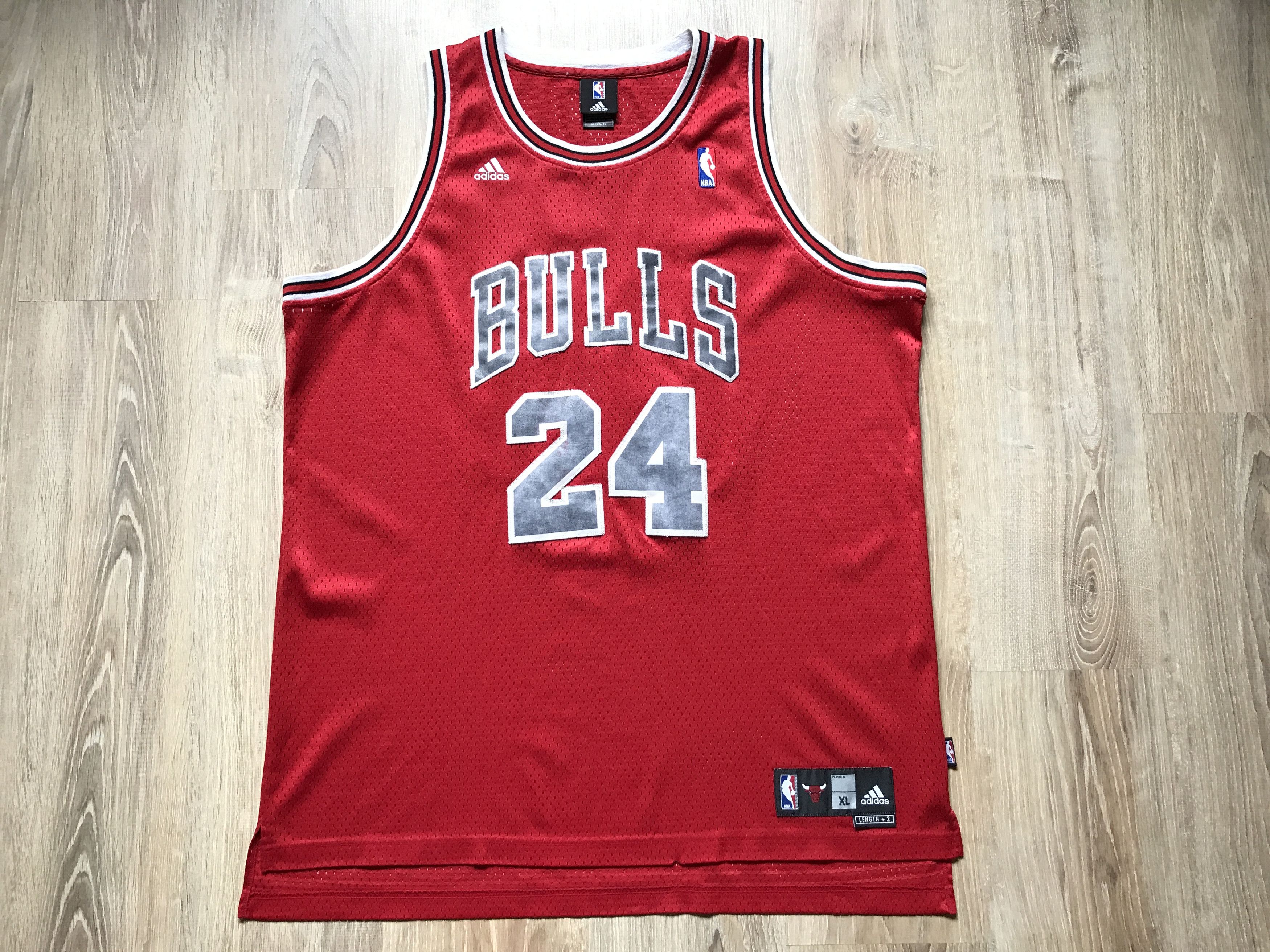NBA × Vintage Chicago Bulls NBA Thomas #24 Adidas Jersey Size US XL / EU 56 / 4 - 1 Thumbnail