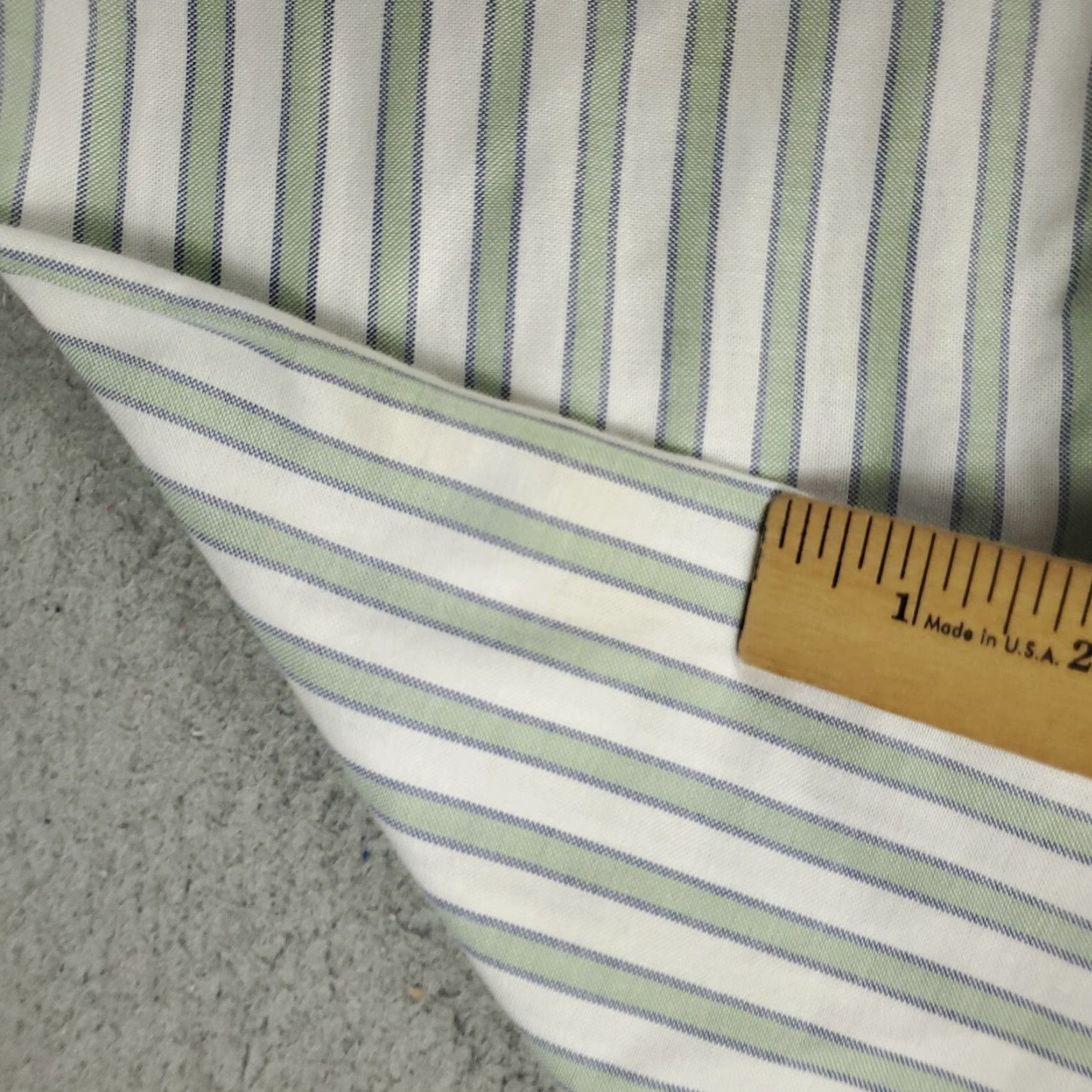 Brooks Brothers BROOKS BROTHERS Shirt XL Green Striped Button-Up Long Sleeve Cotton Woven Collared Stained Classic Preppy Mens Size US XL / EU 56 / 4 - 7 Thumbnail