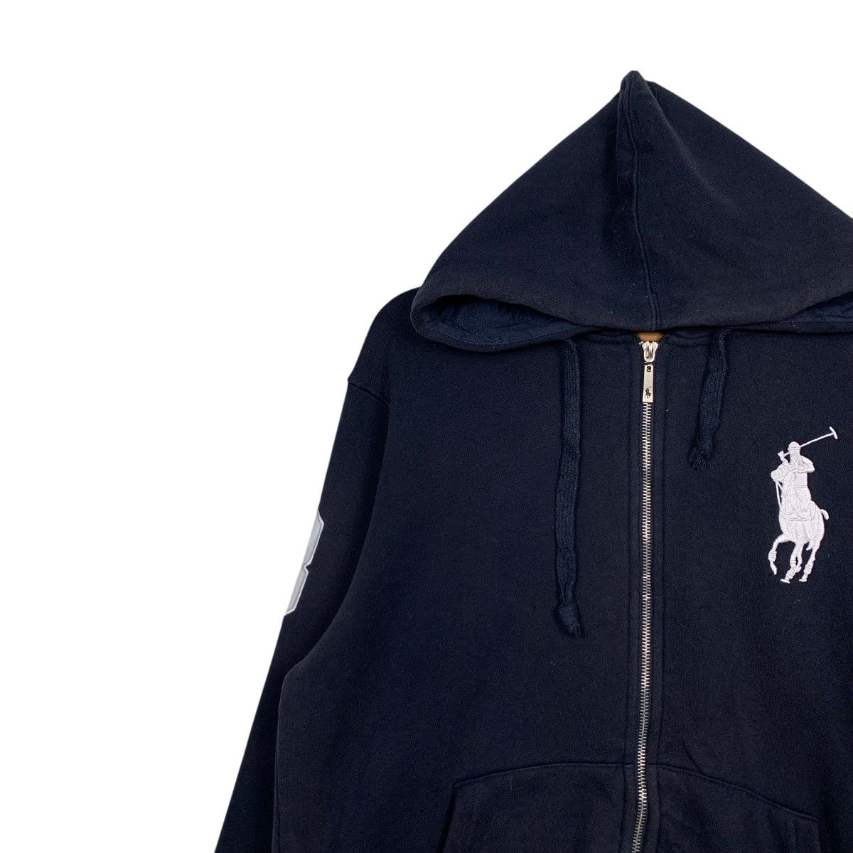 Polo Ralph Lauren 90's POLO RALPH LAUREN Embroidery Big Pony Hoodies #1718-C76 Size US L / EU 52-54 / 3 - 6 Thumbnail