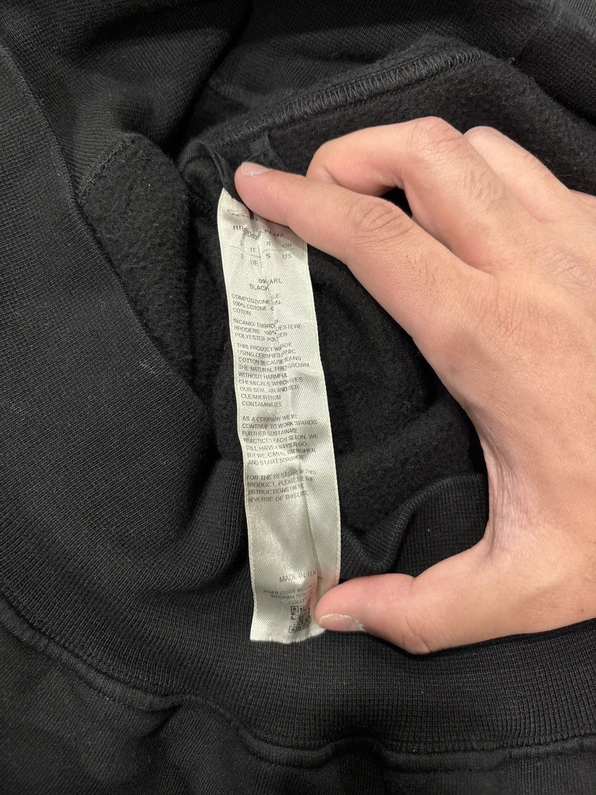 Rick Owens USED Rick Owens Porterville Hoodie Black Pearl Size Small Size US S / EU 44-46 / 1 - 8 Thumbnail
