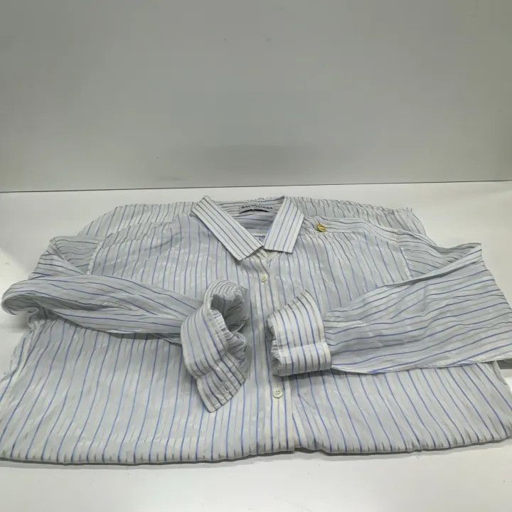 Balenciaga Balenciaga Balenciaga Casual Striped Long Sleeve Shirt -25 Size US S / EU 44-46 / 1 - 5 Thumbnail