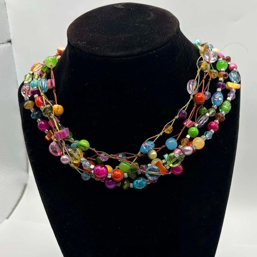 Other Multicolor Beaded Necklace Size ONE SIZE - 2 Thumbnail