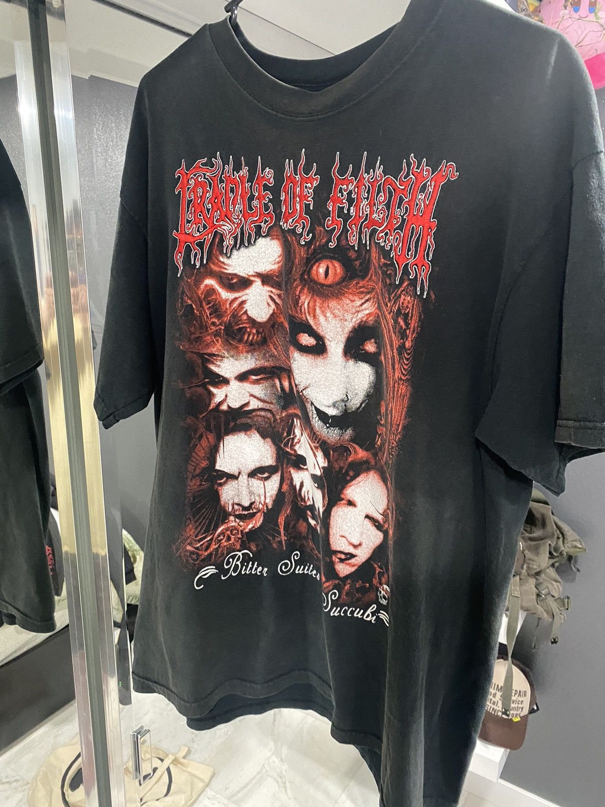 Cradle of Filth VIP store 2007 Grave Rare Concert Tour Band T-Shirt Black Size Large