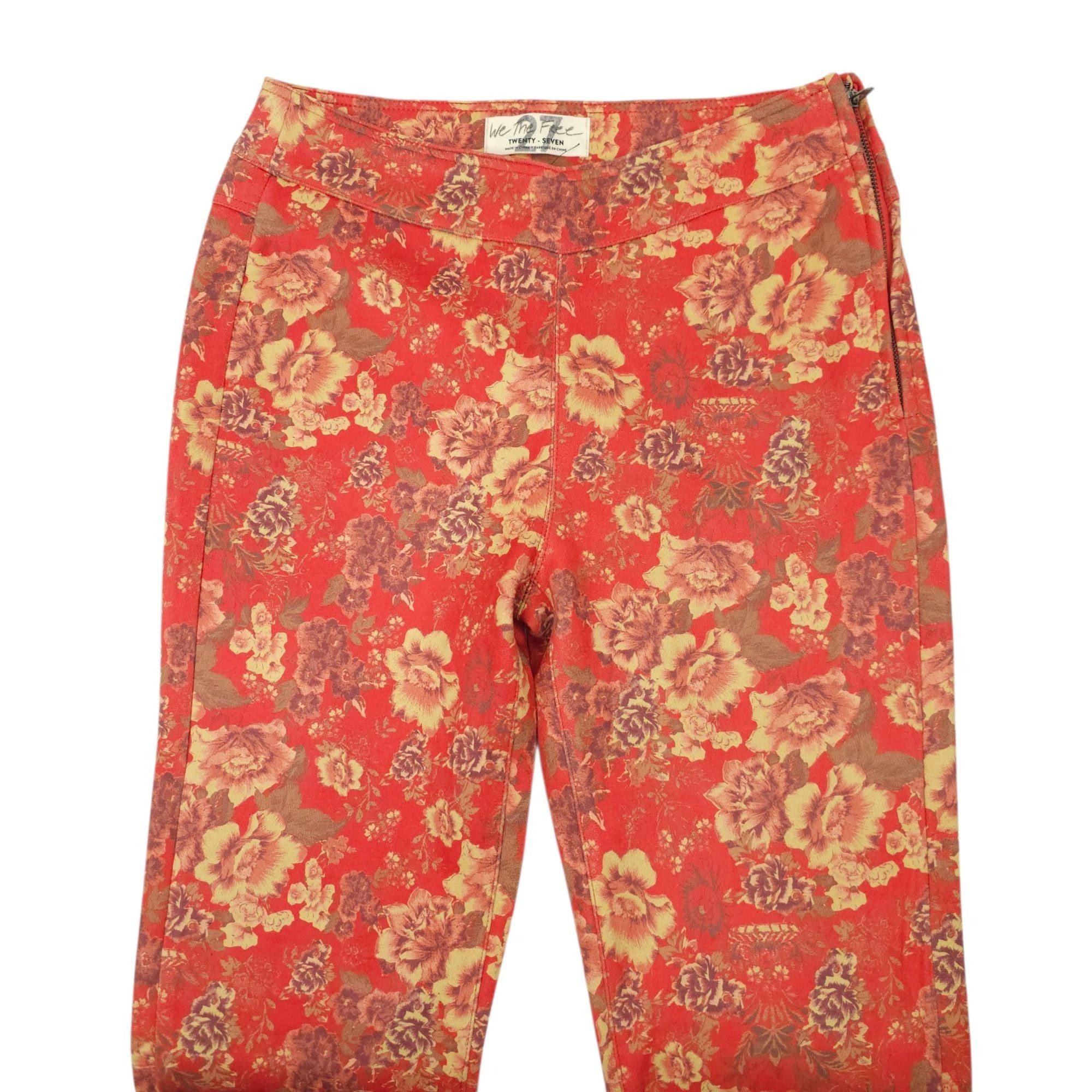 Free People We The Free People House Party Printed Pants Womens 27 Vegan Size 28" / US 6 / IT 42 - 9 Thumbnail