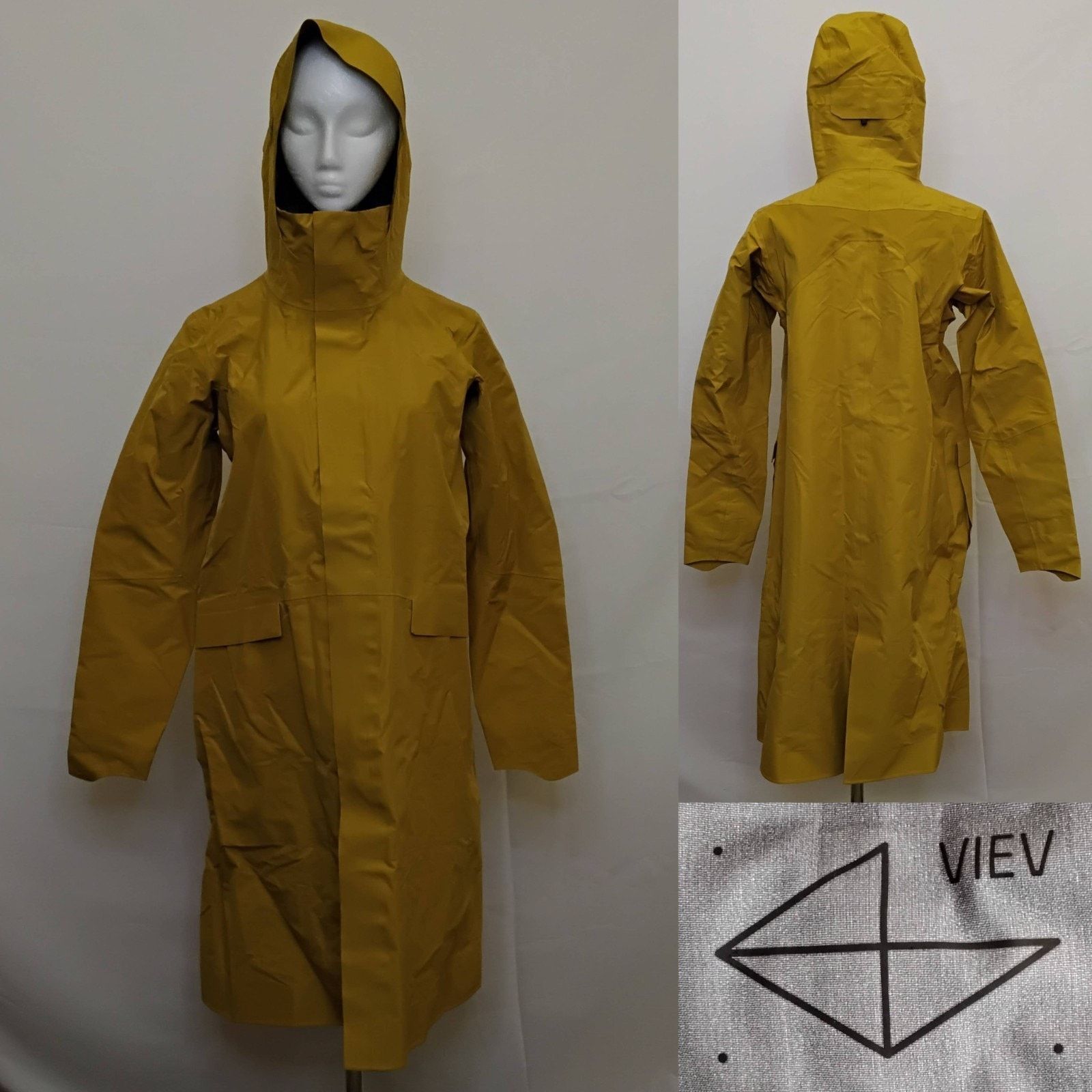 Other Viev Gemma - Long Rain Jacket Women's S Yellow Gore-Tex Size S / US 4 / IT 40 - 1 Thumbnail