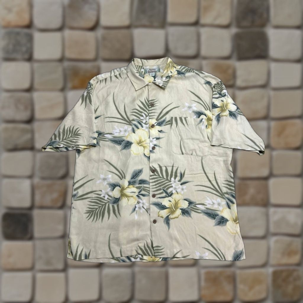 Tommy Bahama Tommy Bahama Hawaiian Shirt Mens Large Multicolor Floral Silk Camp Collar Beach Size US L / EU 52-54 / 3 - 1 Thumbnail