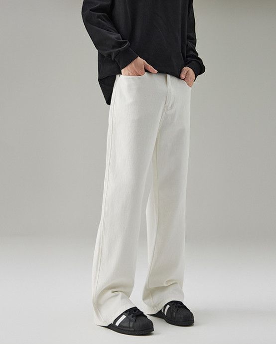 Japanese Brand Japanese style retro men's loose casual flared jeans Size US 32 / EU 48 - 2 Thumbnail