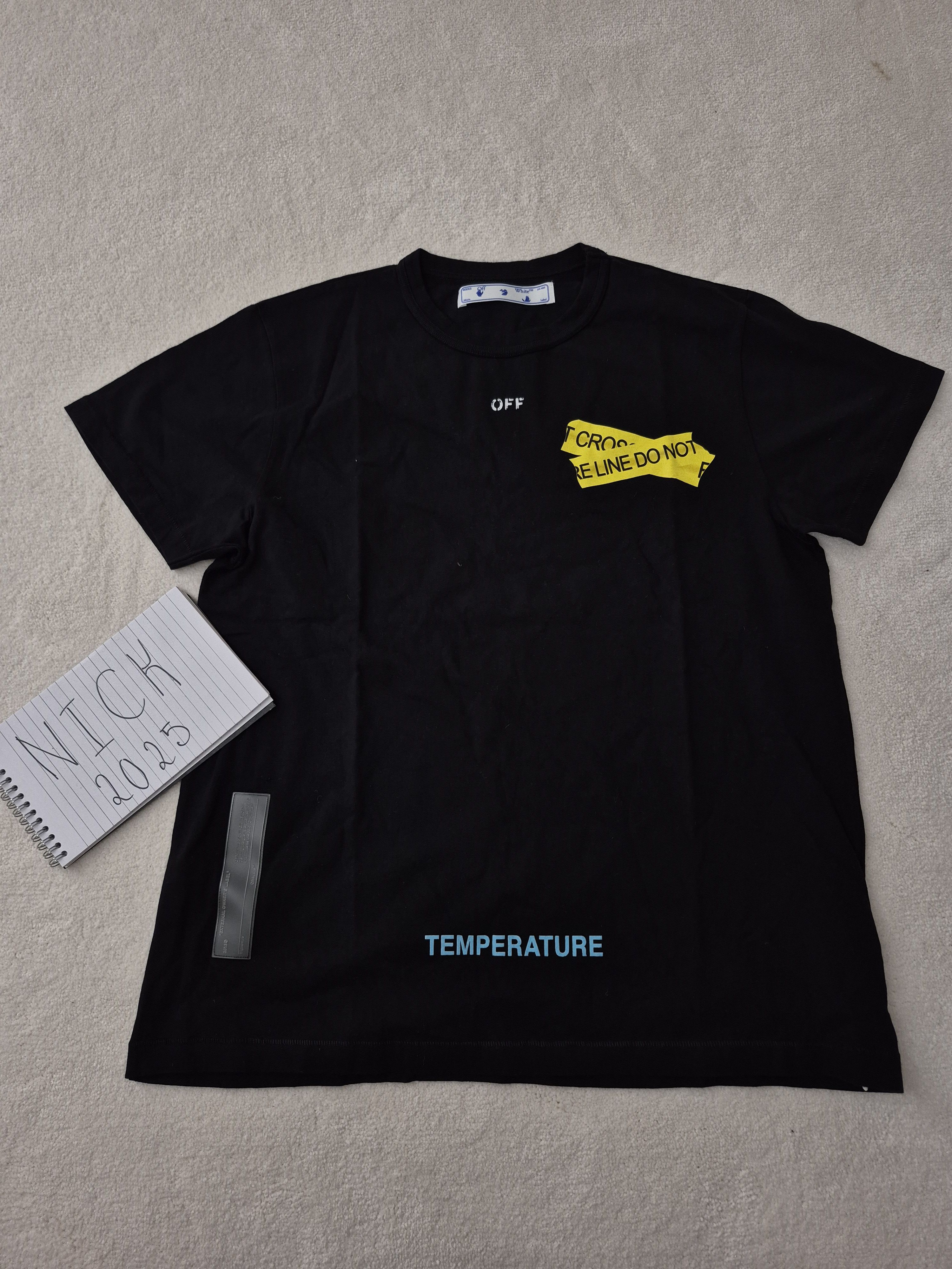 Off-White Off White Black Fire Tape Arrow Virgil New XS Size US XS / EU 42 / 0 - 2 Thumbnail